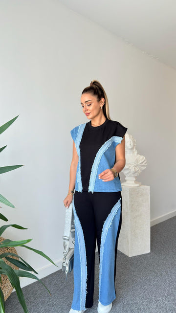 Orsa Denim Garnish Design Suit