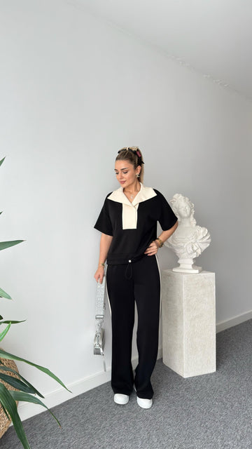 Pavel Short Sleeve Garnished Modal Suit