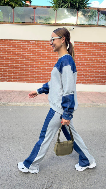 Zra Model Tracksuit with Jean Details