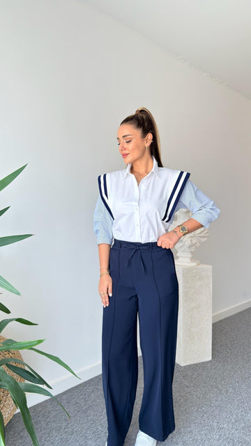 Pref Ribbed White Shirt