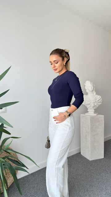 Navy Blue Fingerless Oys Soft Body