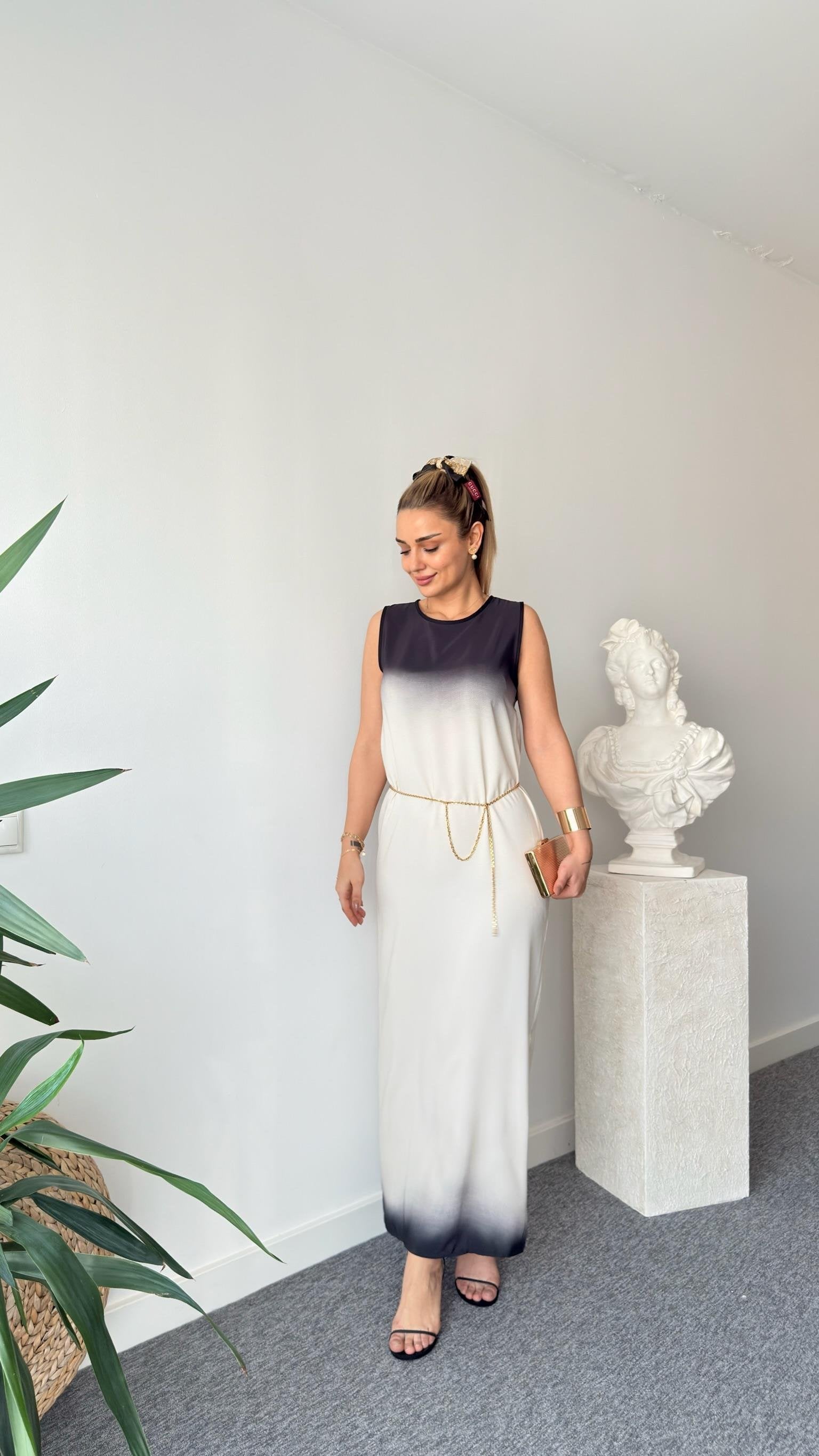 Adio Original Model Black and White Dress