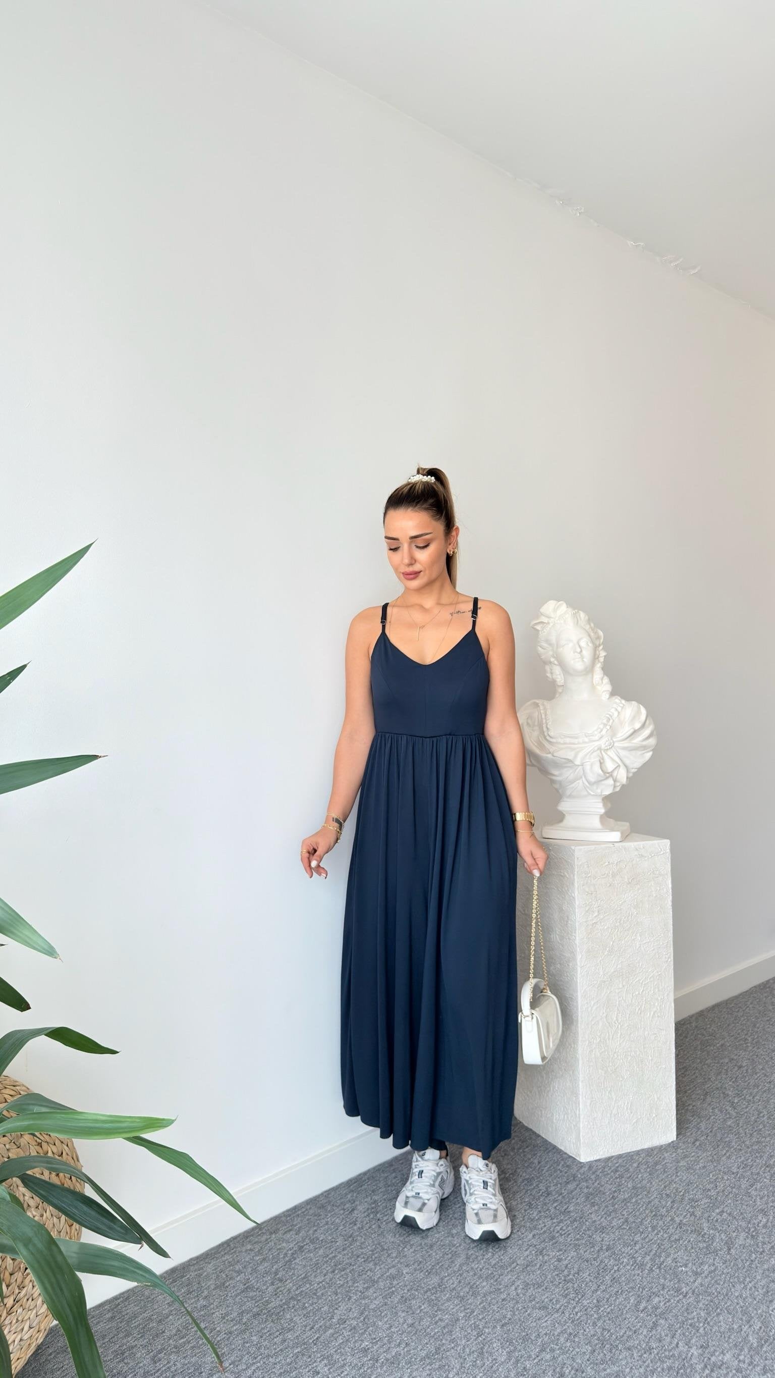 Modal Jumpsuit with Rope Straps