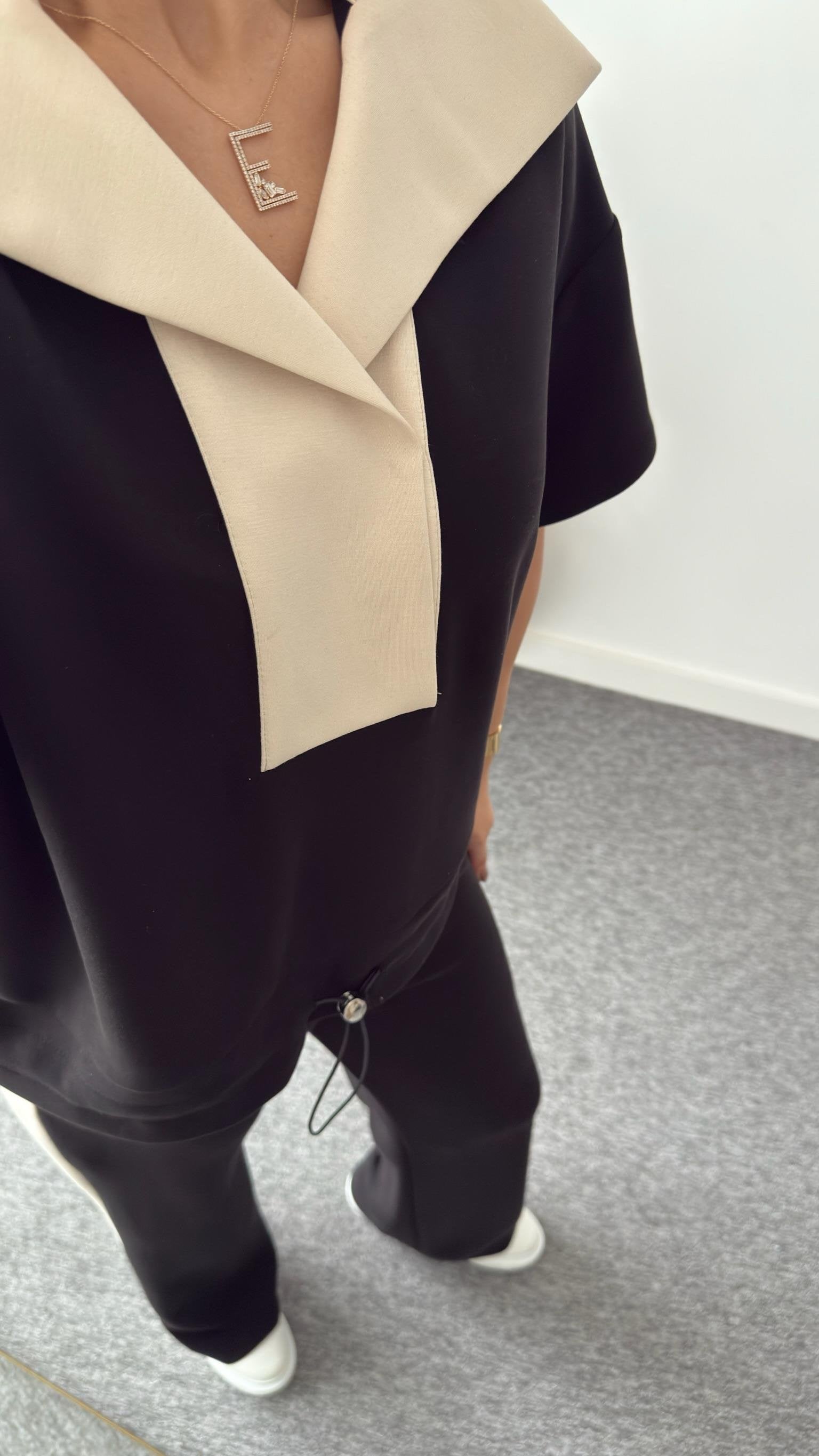 Pavel Short Sleeve Garnished Modal Suit