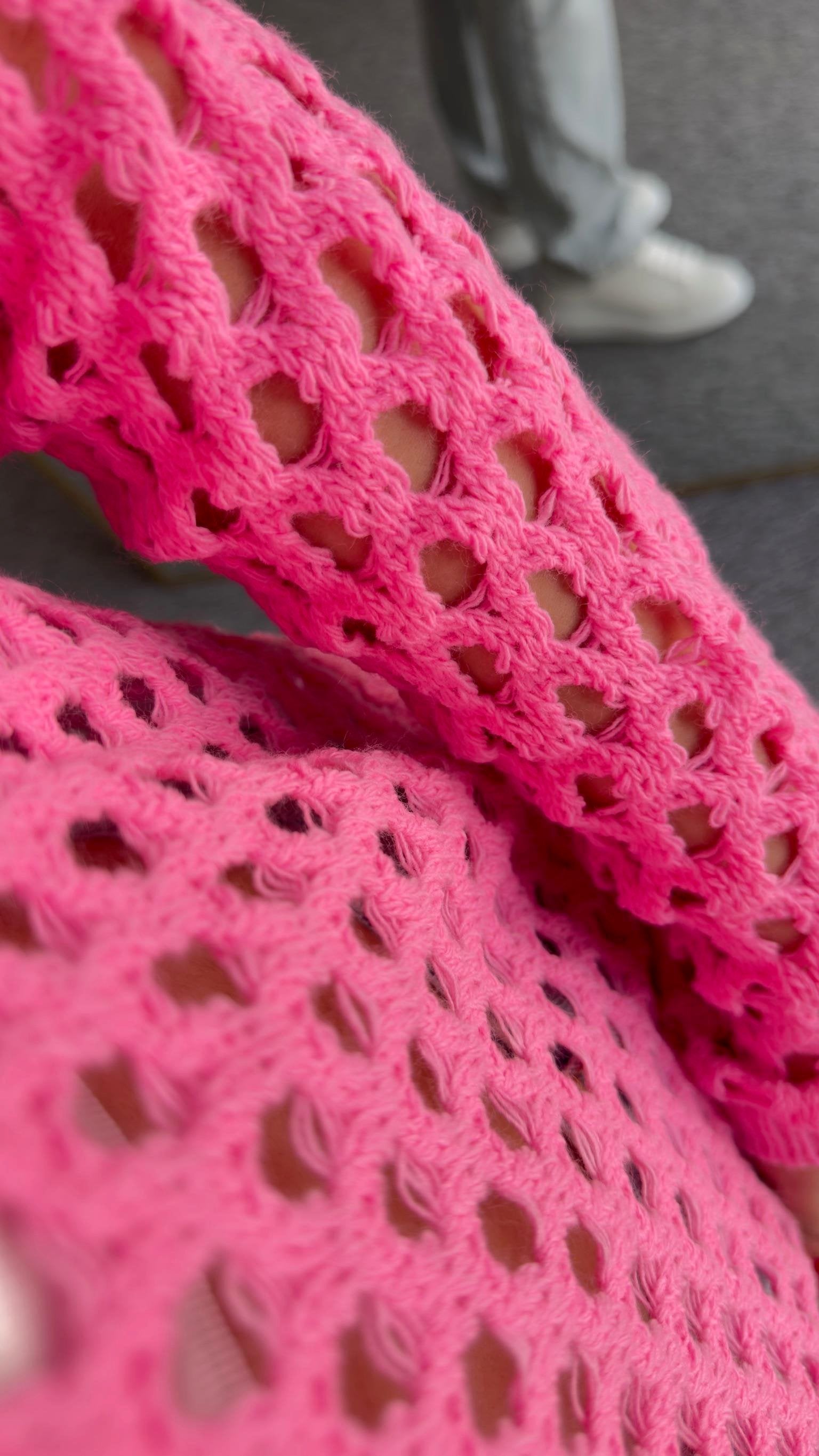 Perforated Pink Mercerized