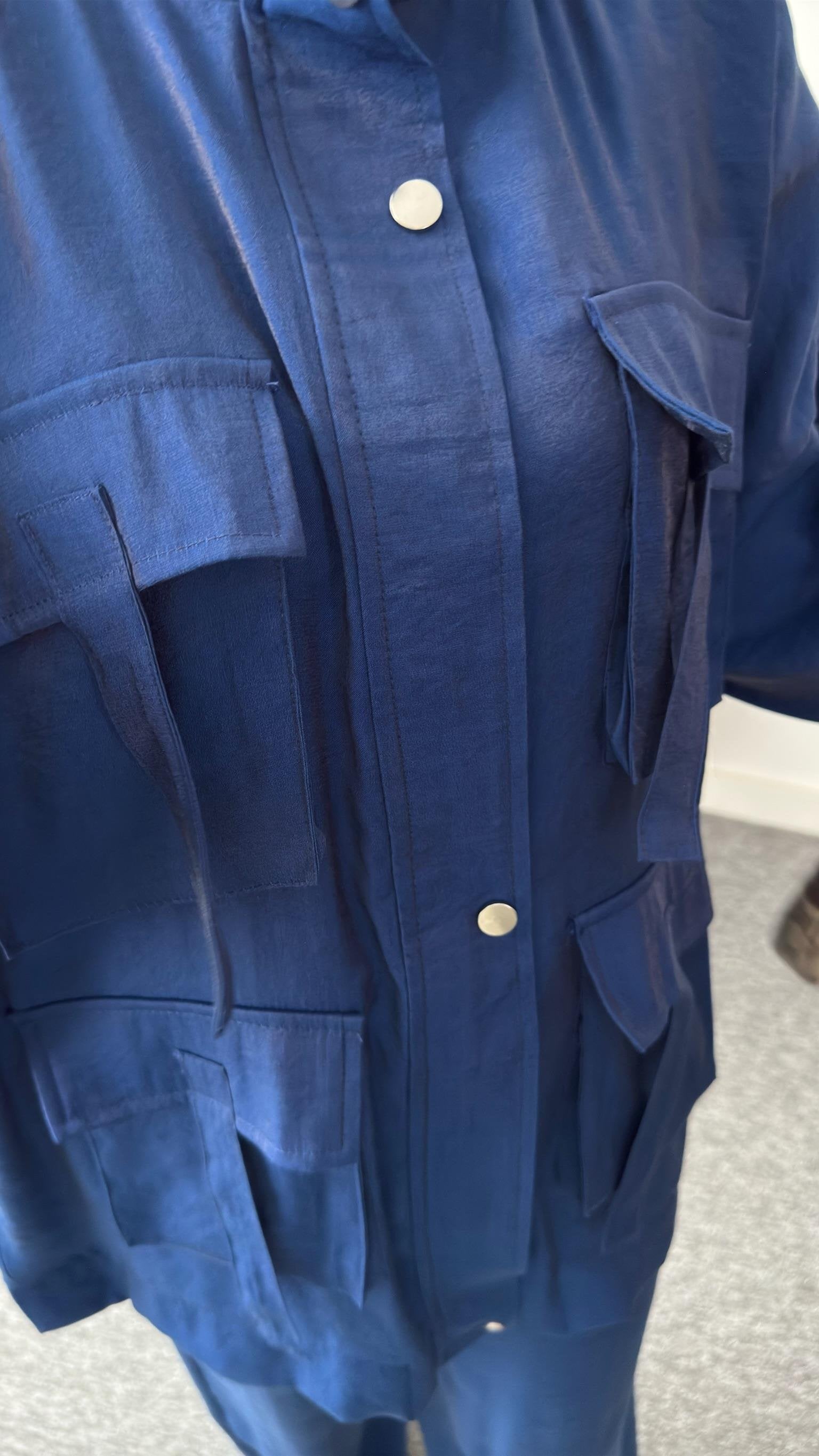 Blue Vuaye Pocket Detailed Suit