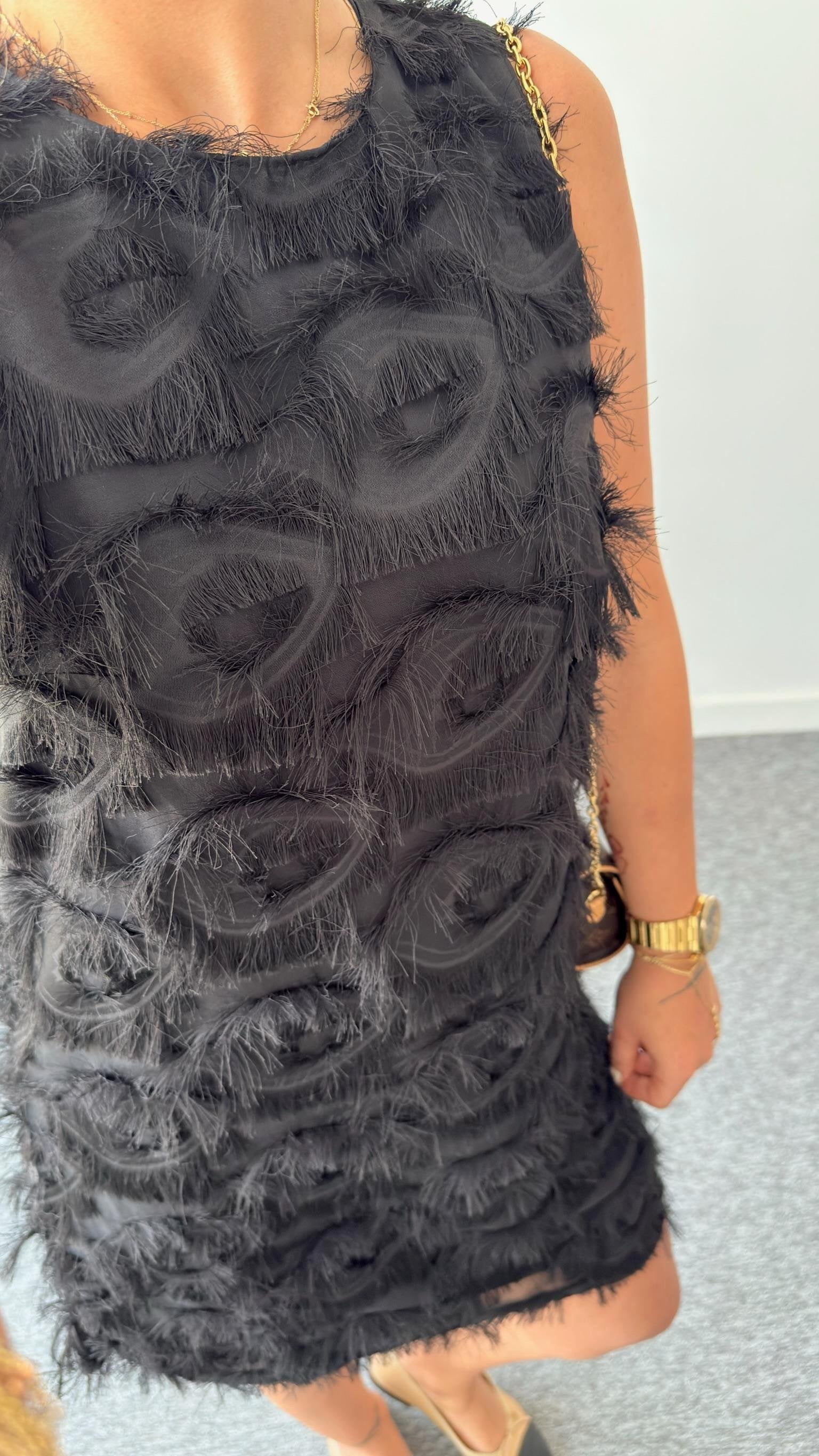 Tassel Window Detail Dress