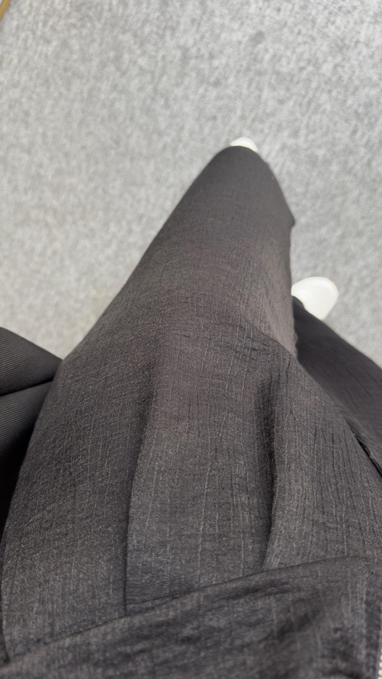 Gjen Zippered Black Two Piece Suit