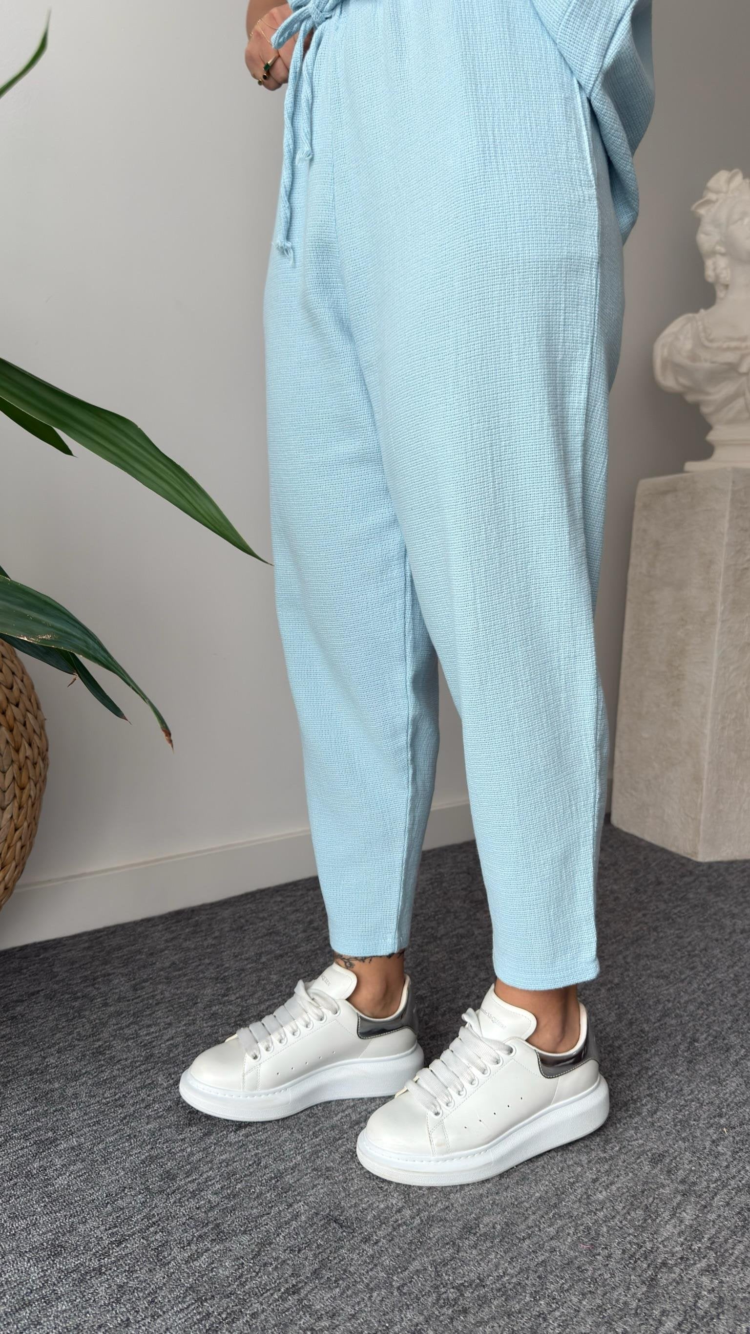 Blue Jaker Linen Casual Suit