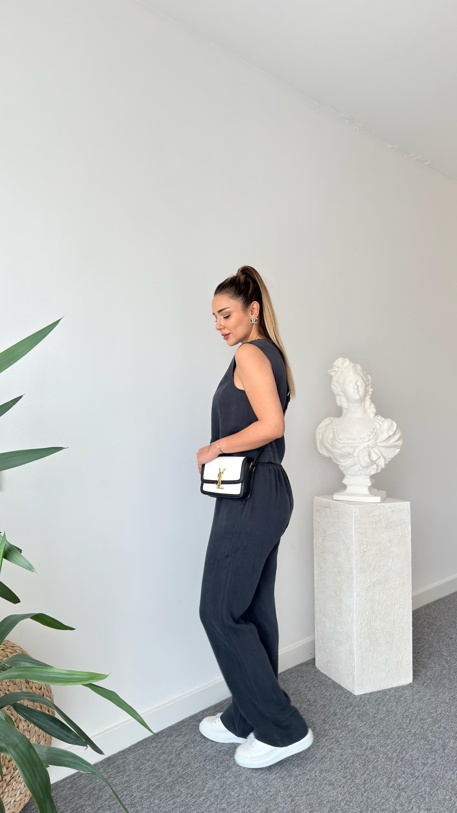 Anthracite Clare Tencel Suit with Vest