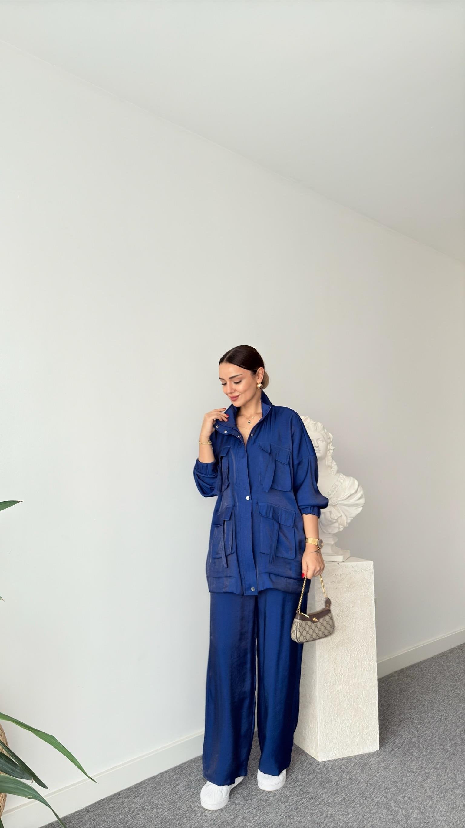 Blue Vuaye Pocket Detailed Suit