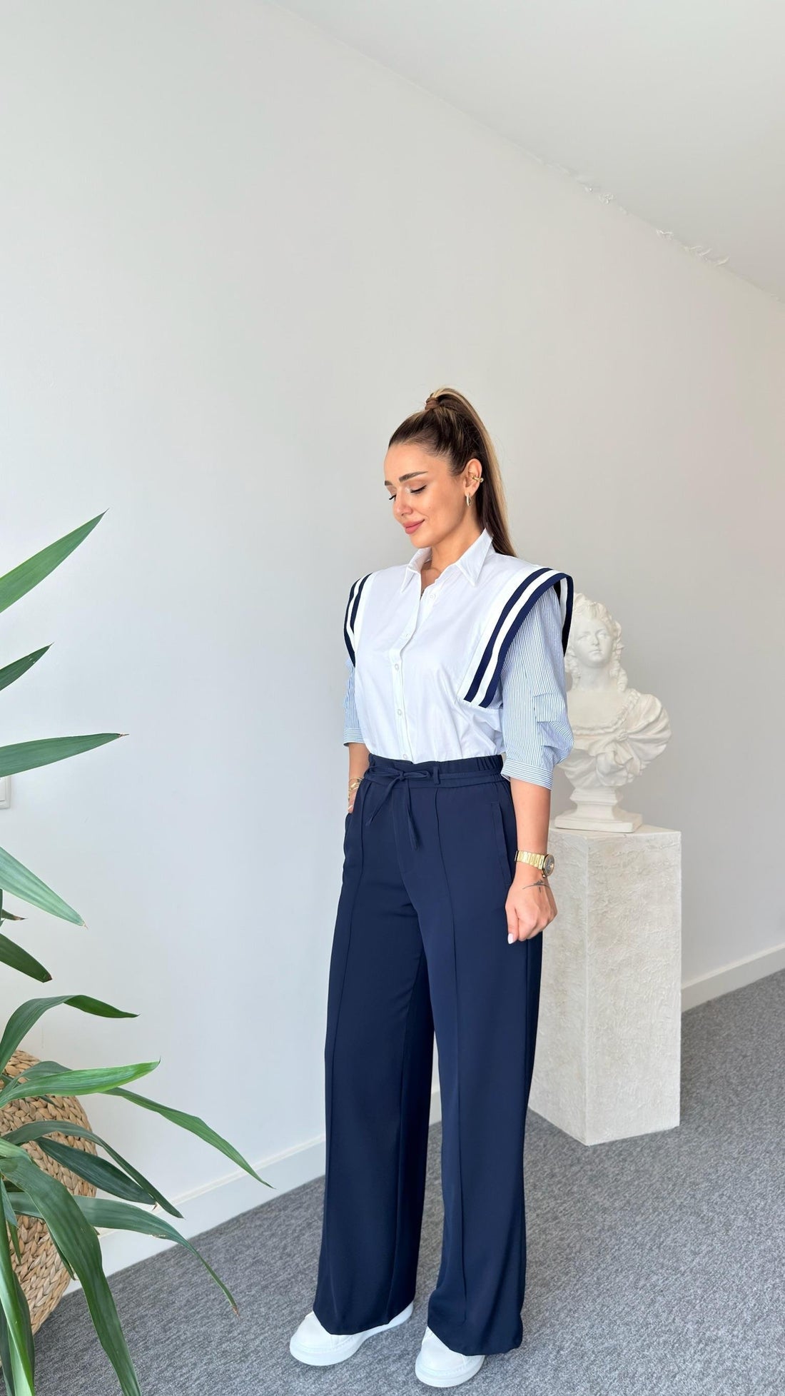 Pref Ribbed White Shirt