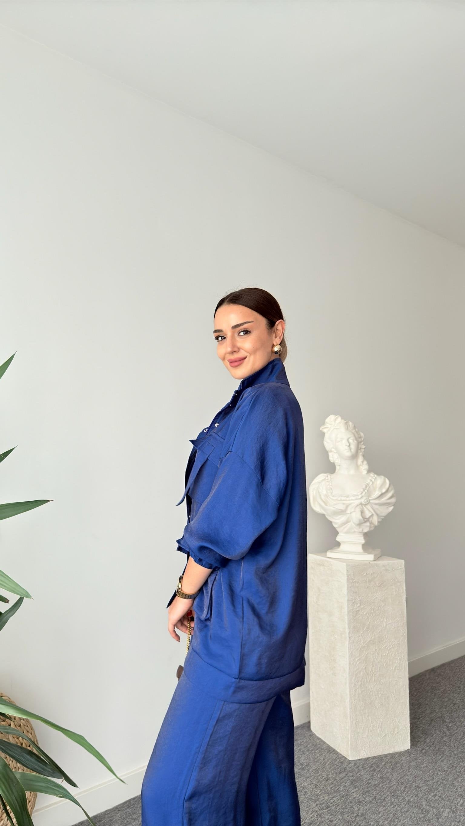 Blue Vuaye Pocket Detailed Suit