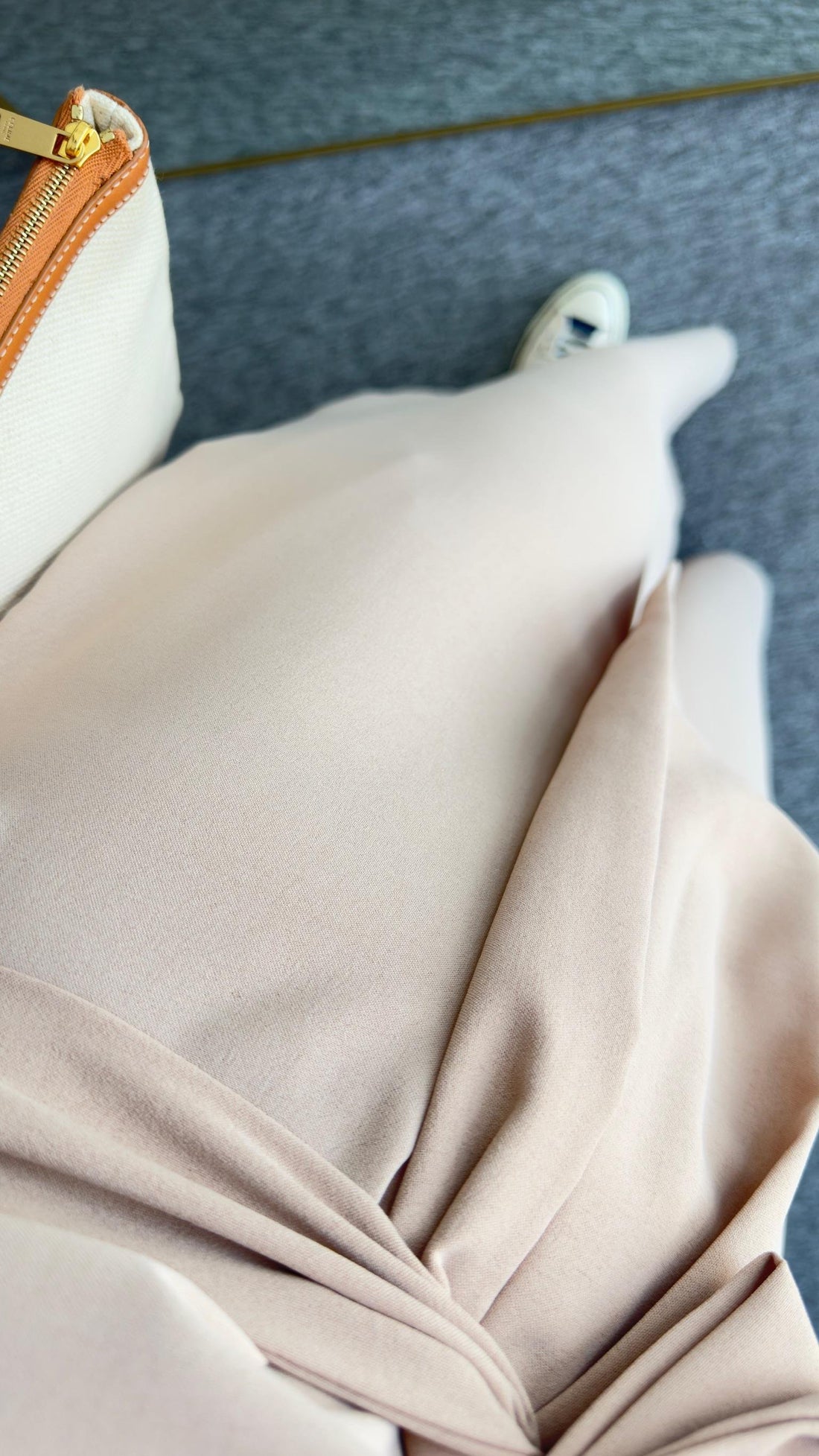 Carta Belted Beige Wide Leg Jumpsuit