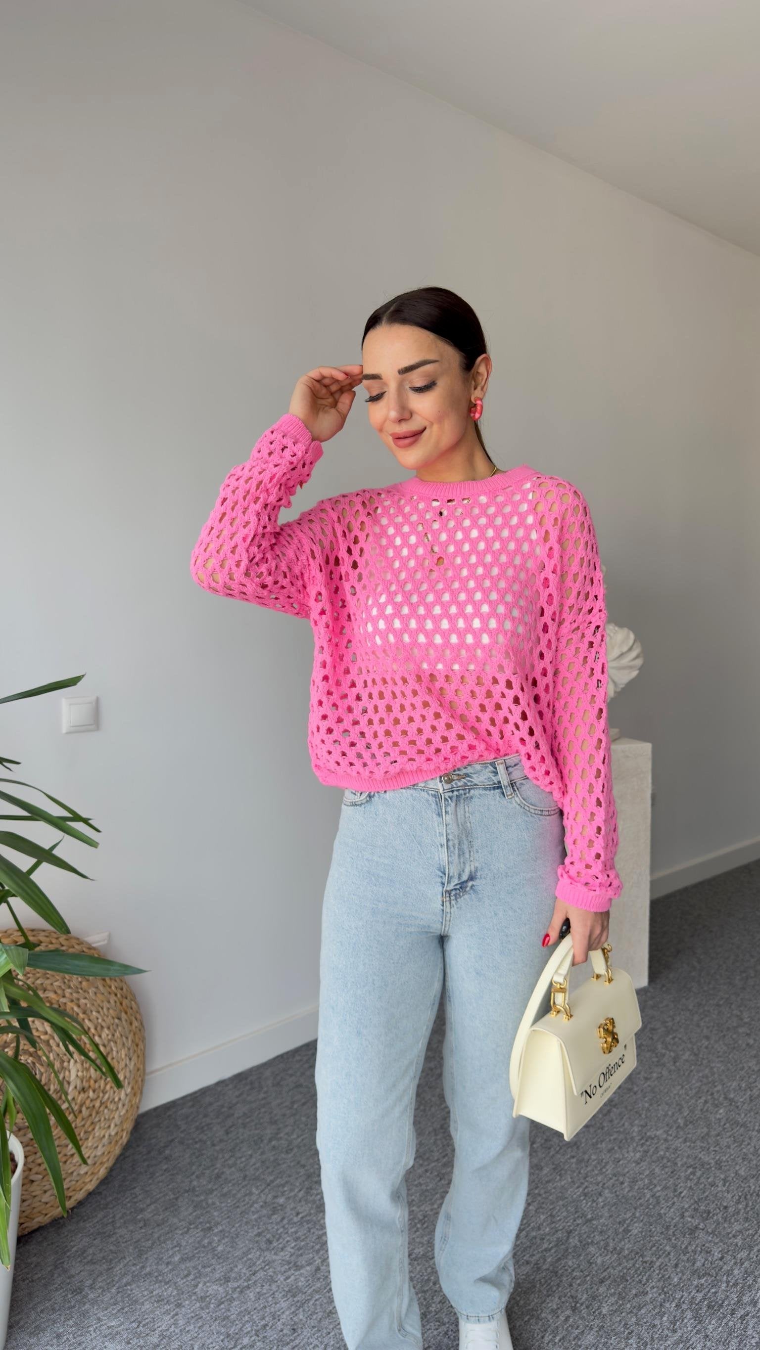 Perforated Pink Mercerized