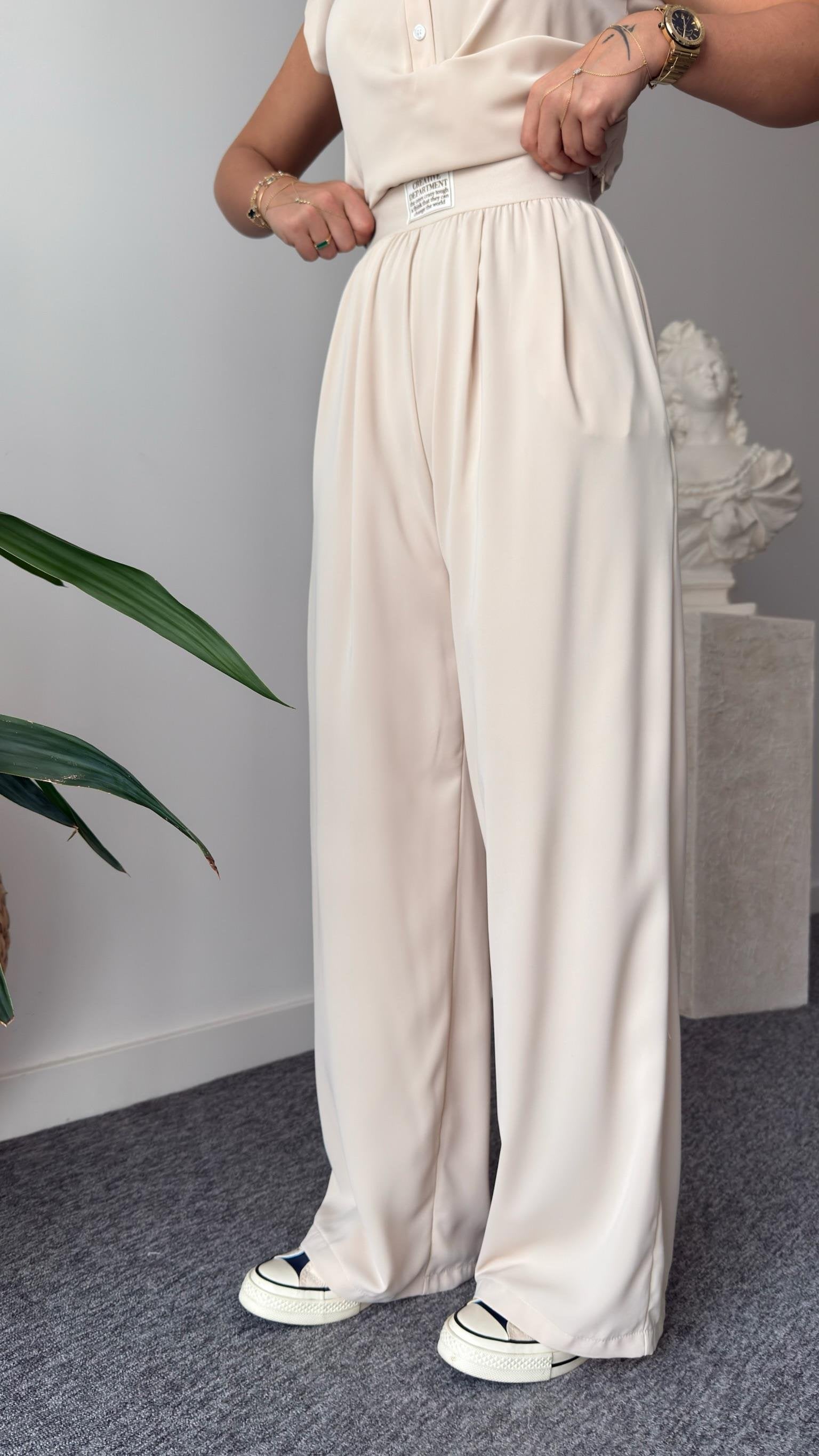 Stone Utaka Elastic Waist Trousers