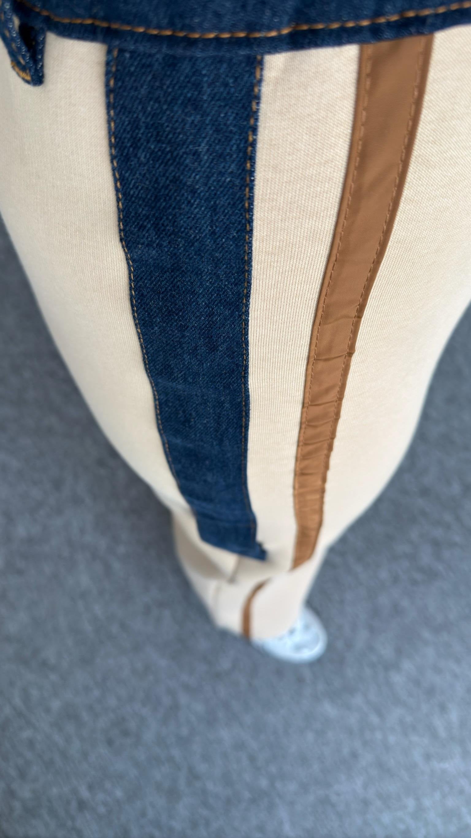 Camel Tero Denim Garnish Tracksuit
