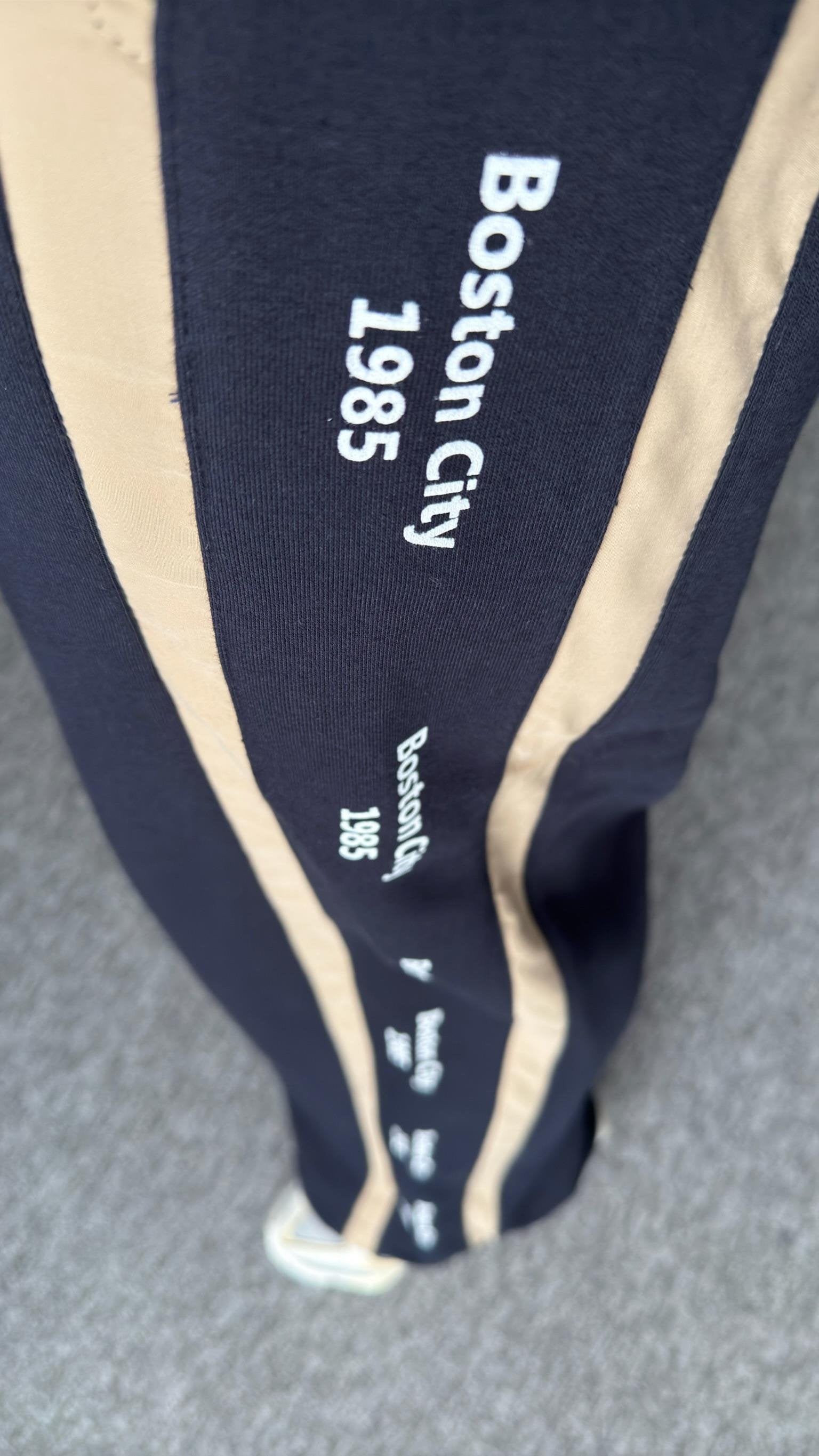Mitero Text Detailed Parachute Garnish Tracksuit Bottoms
