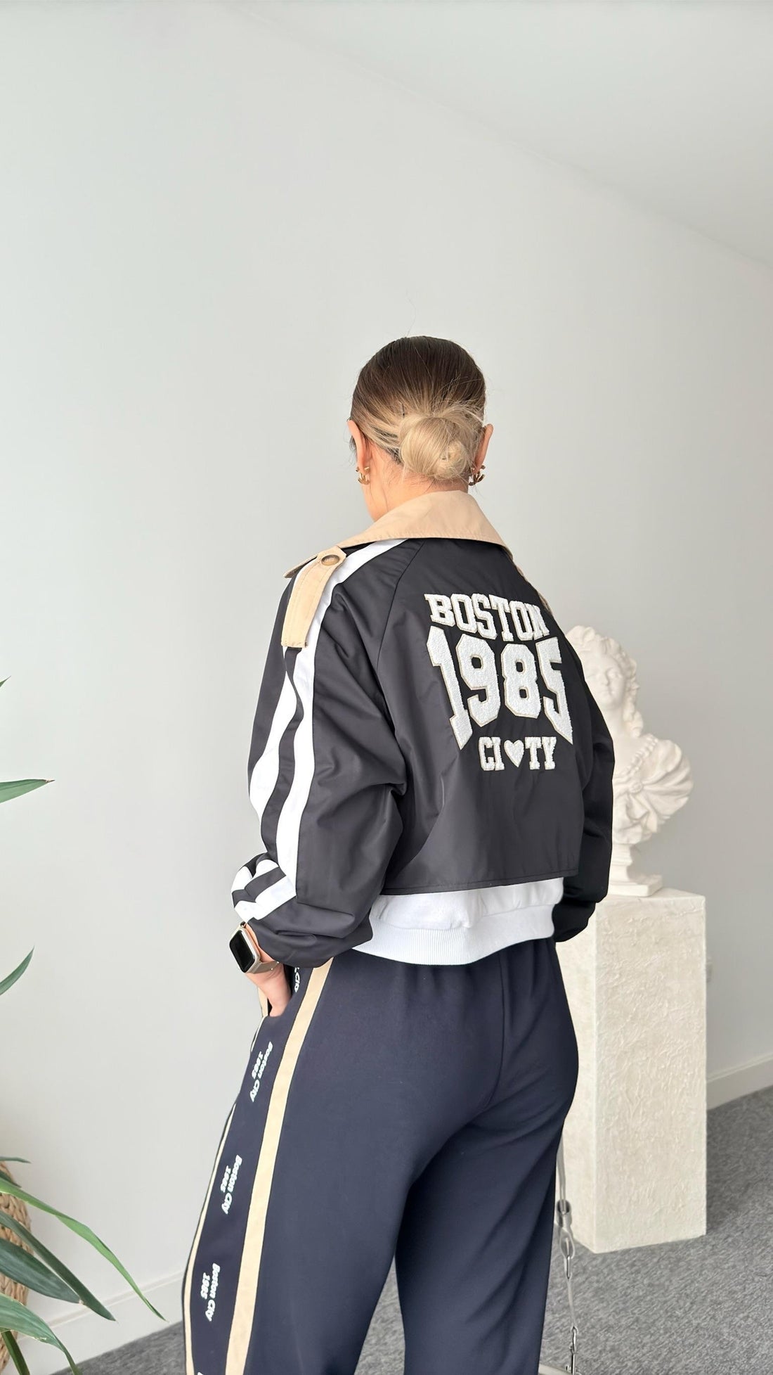 Veloci Back Printed Design Trench Coat