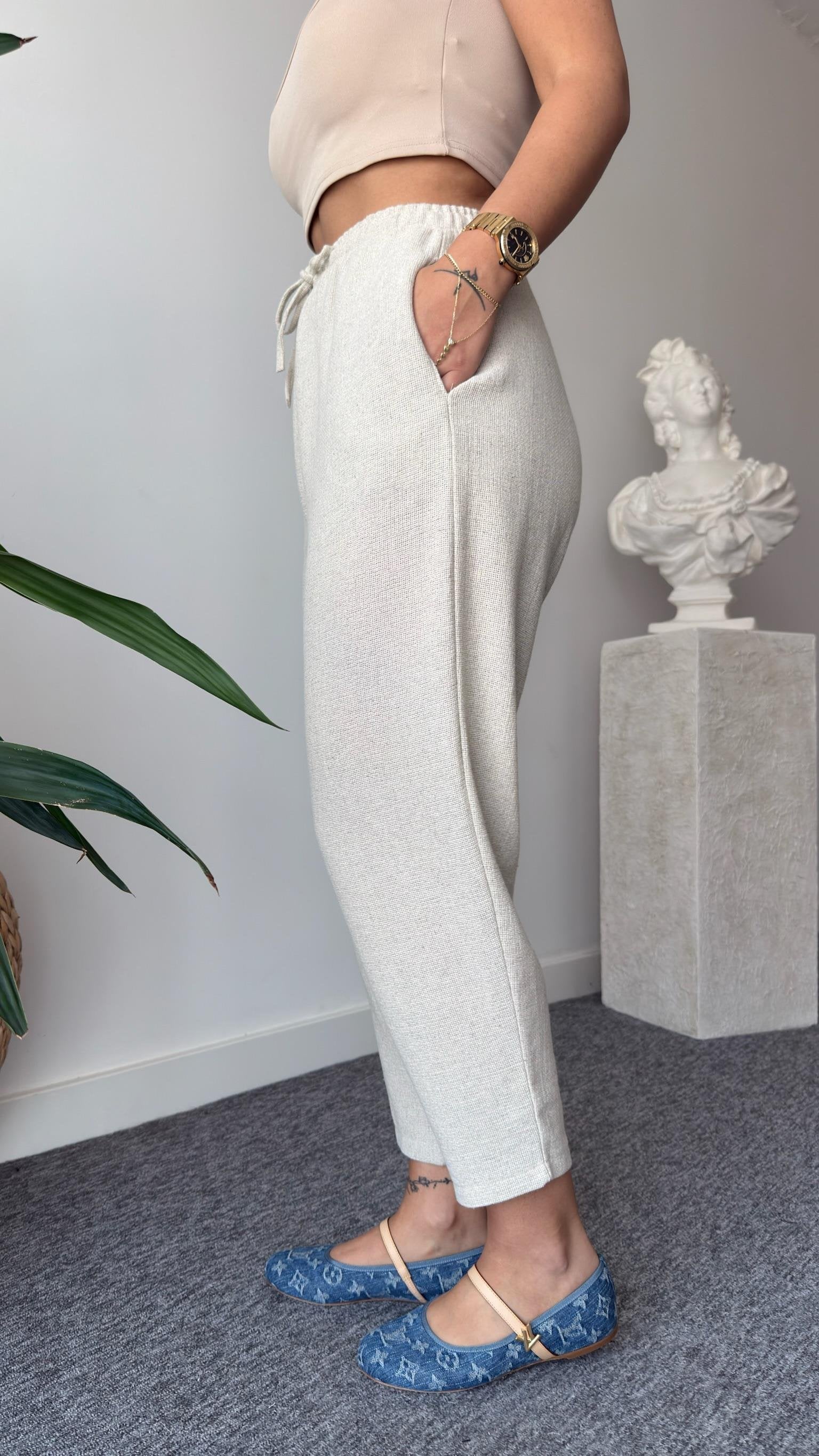 Jaker Stone Color Linen Casual Suit