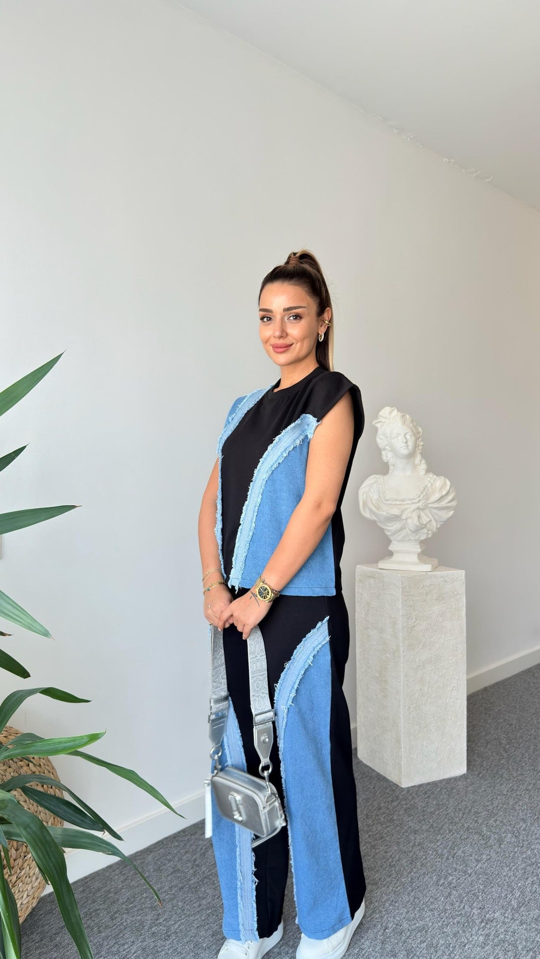 Orsa Denim Garnish Design Suit