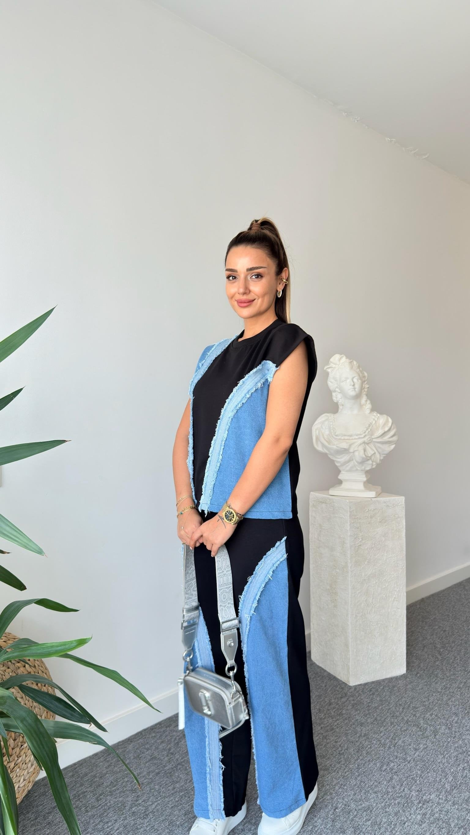 Orsa Denim Garnish Design Suit