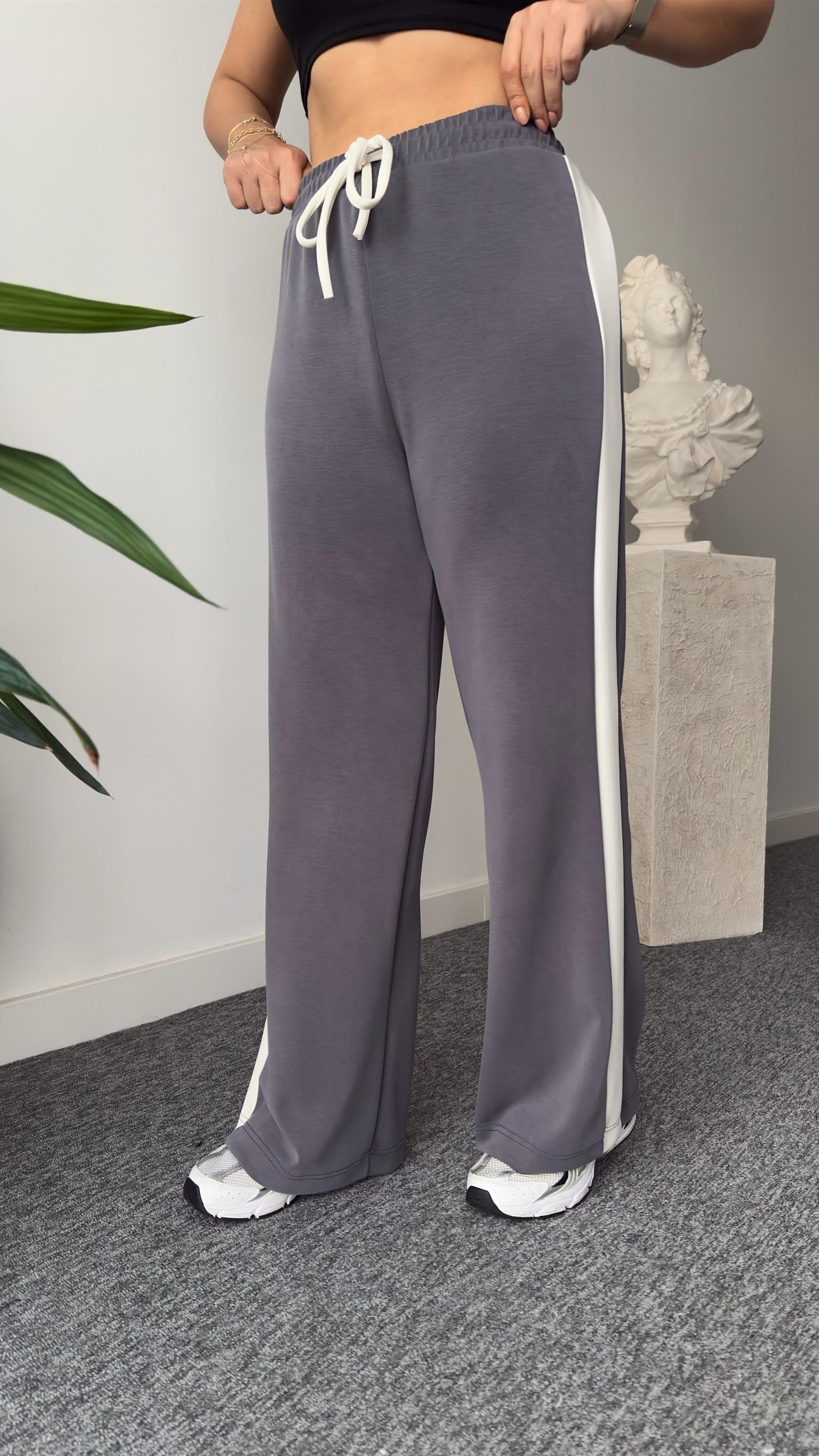 Grey Color Transitional Premium Oys Modal Suit