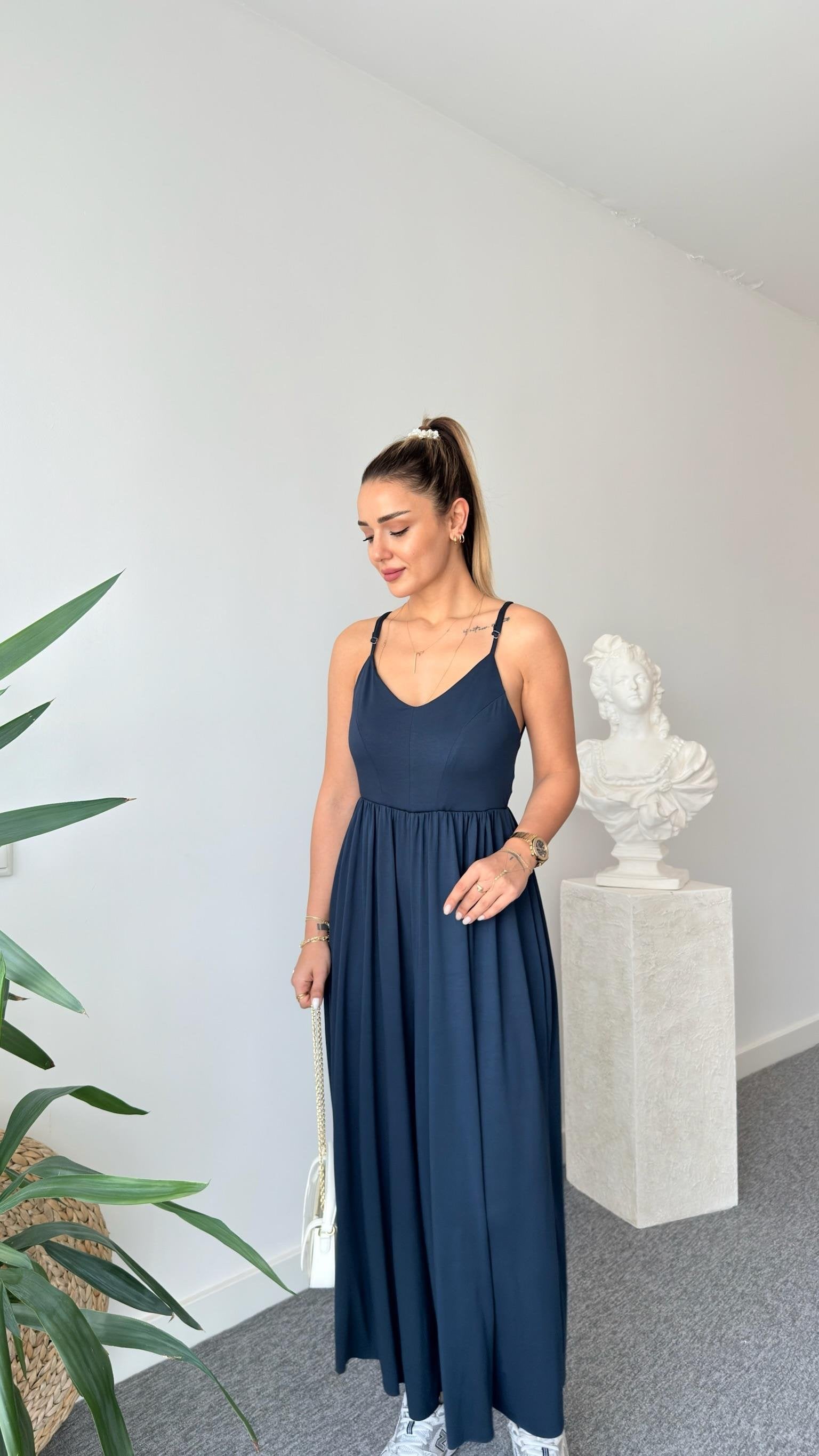 Modal Jumpsuit with Rope Straps