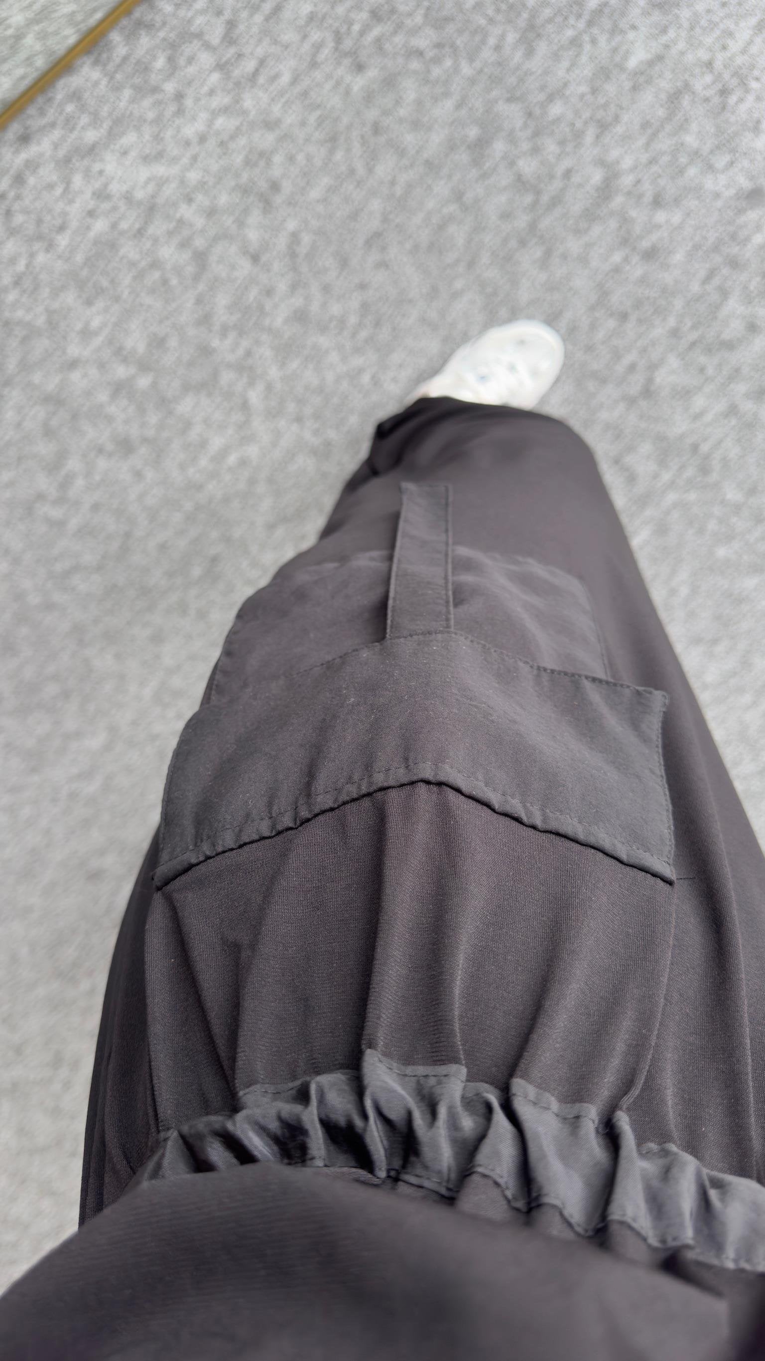 Shalwar Model Cargo Pocket Black Overalls
