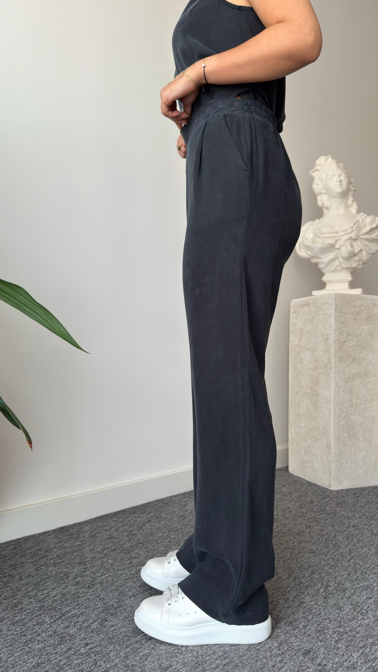Anthracite Clare Tencel Suit with Vest