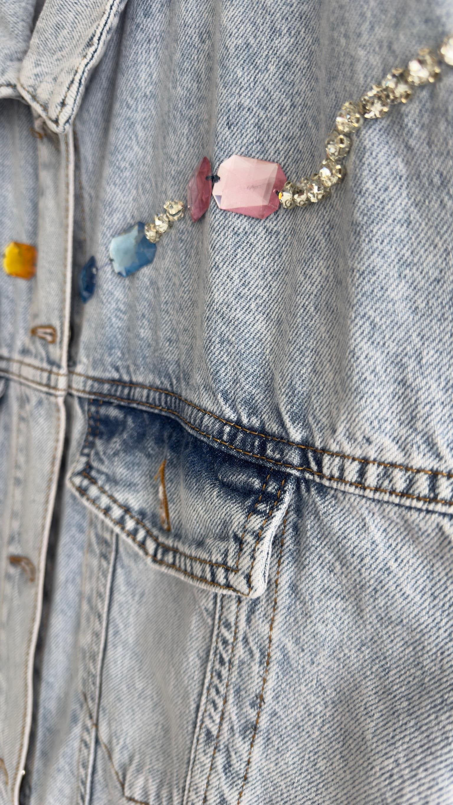 Stone and Accessory Detailed Design Jean Vest