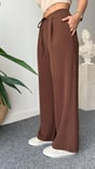Brown Jovo Asymmetric Cut Padded Suit