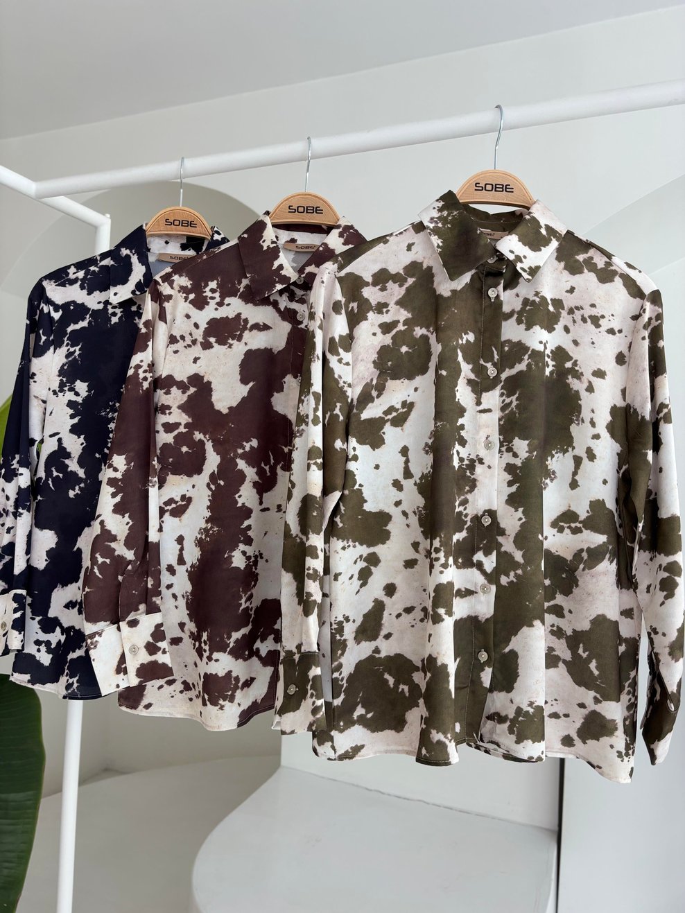 Tie Dye Patterned Chanel Satin Shirt