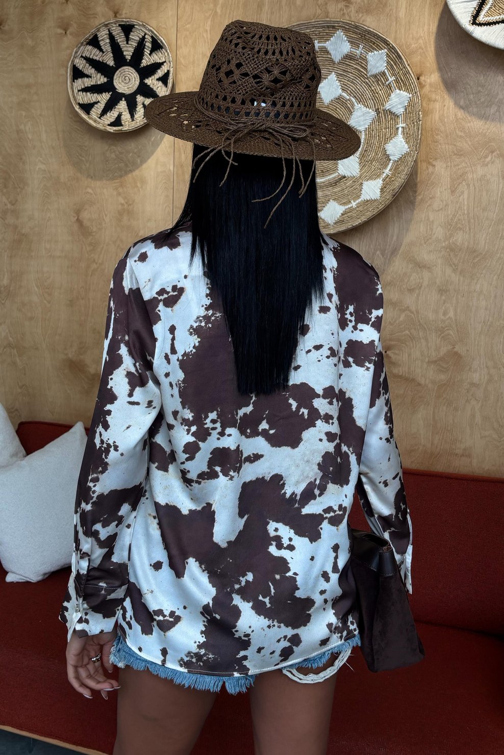 Tie Dye Patterned Chanel Satin Shirt