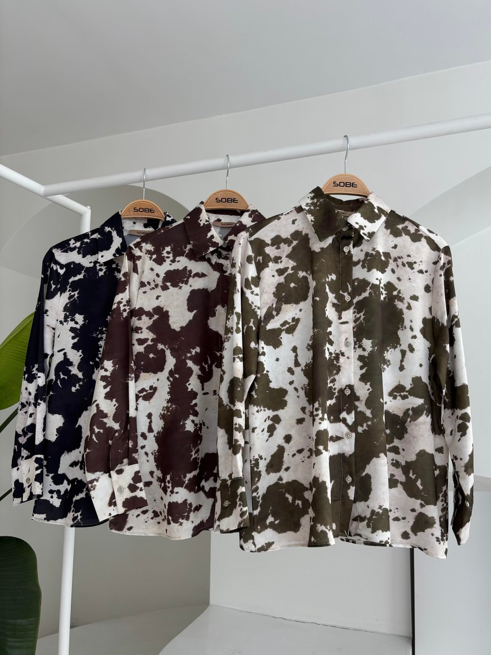 Tie Dye Patterned Chanel Satin Shirt