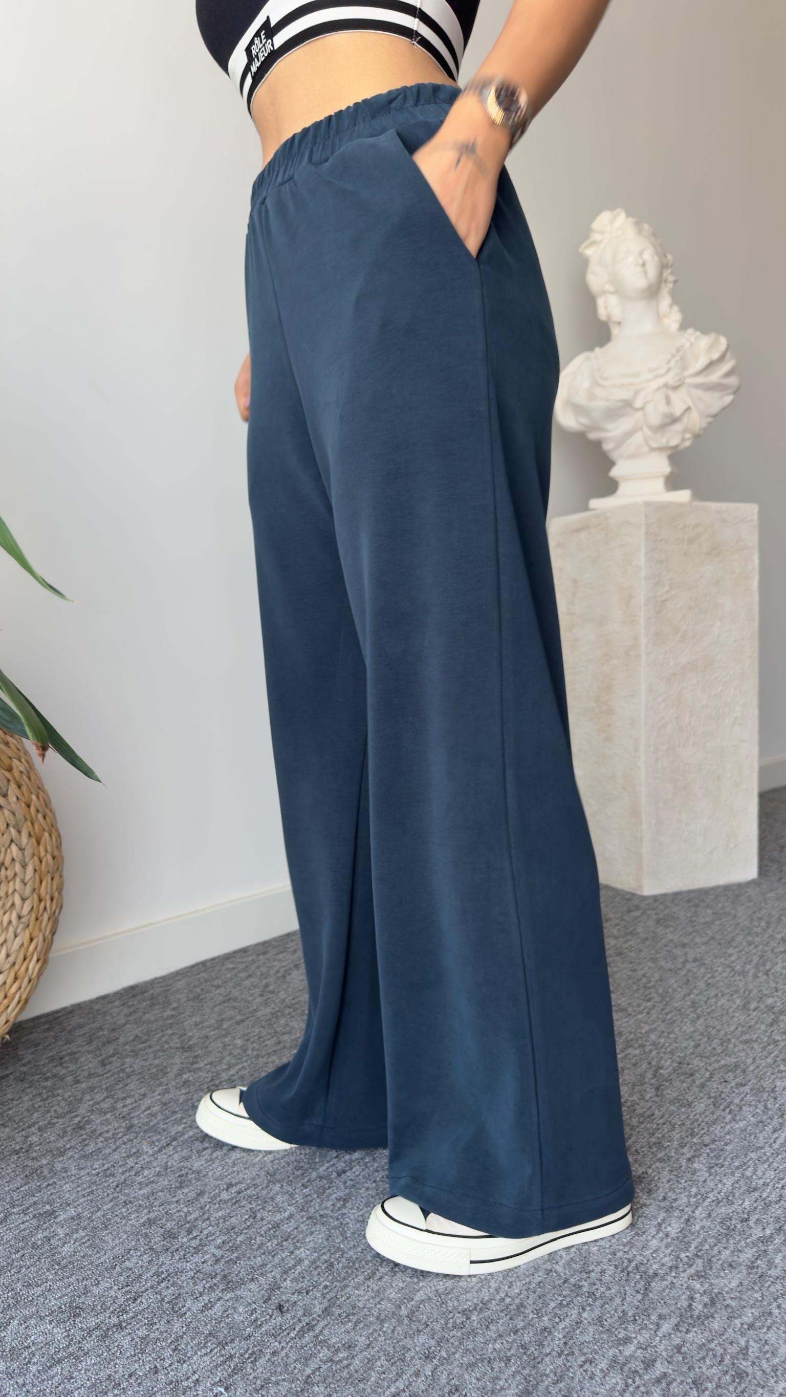 Navy Blue Sergio Wide Collar Oys Modal Suit