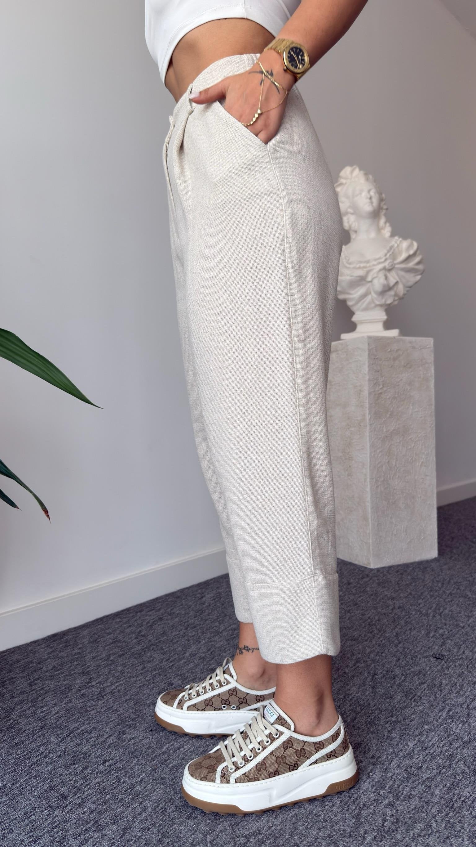 Weren Vested Natur Linen Suit