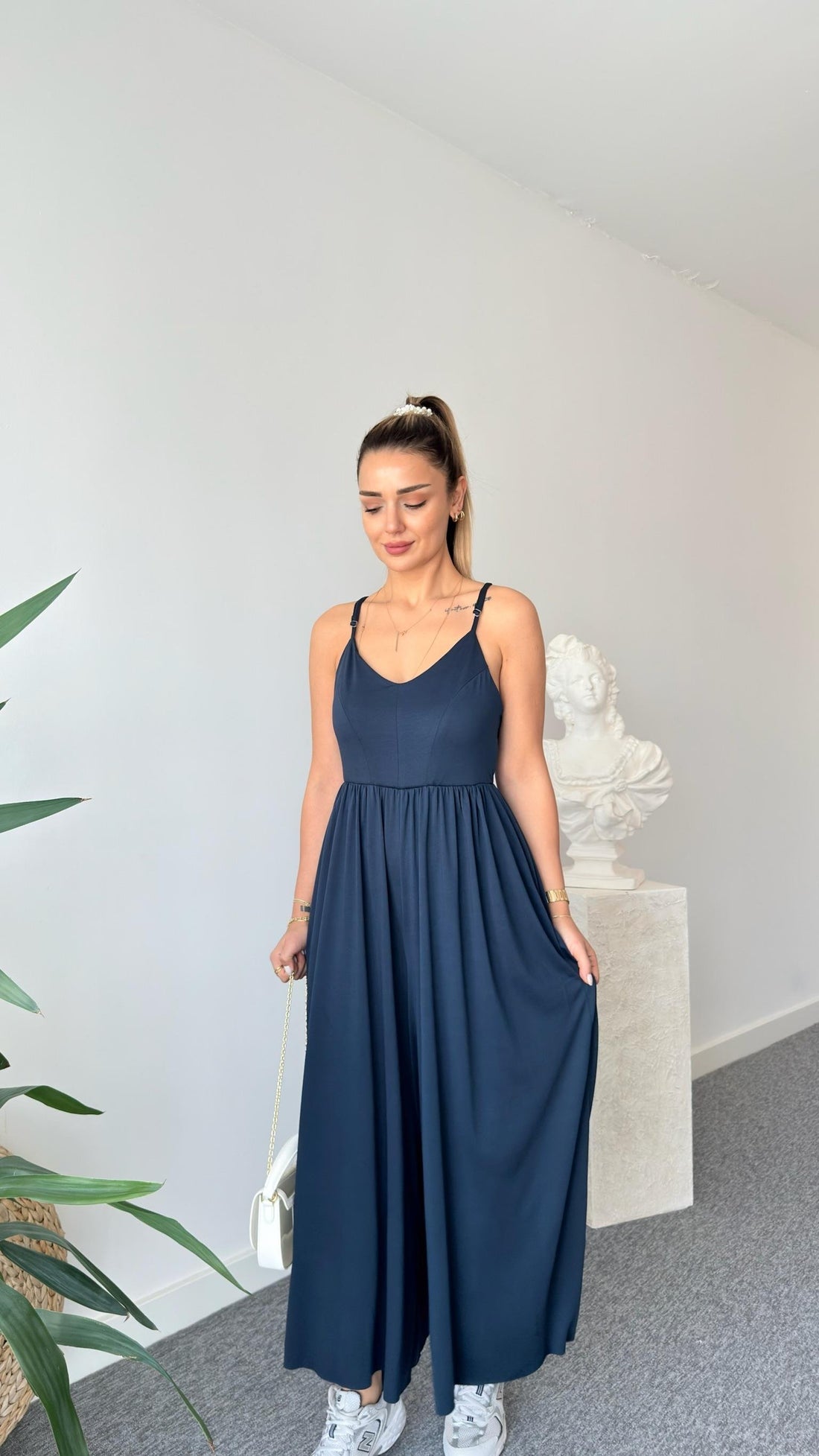 Modal Jumpsuit with Rope Straps