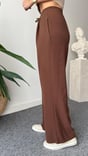 Brown Jovo Asymmetric Cut Padded Suit