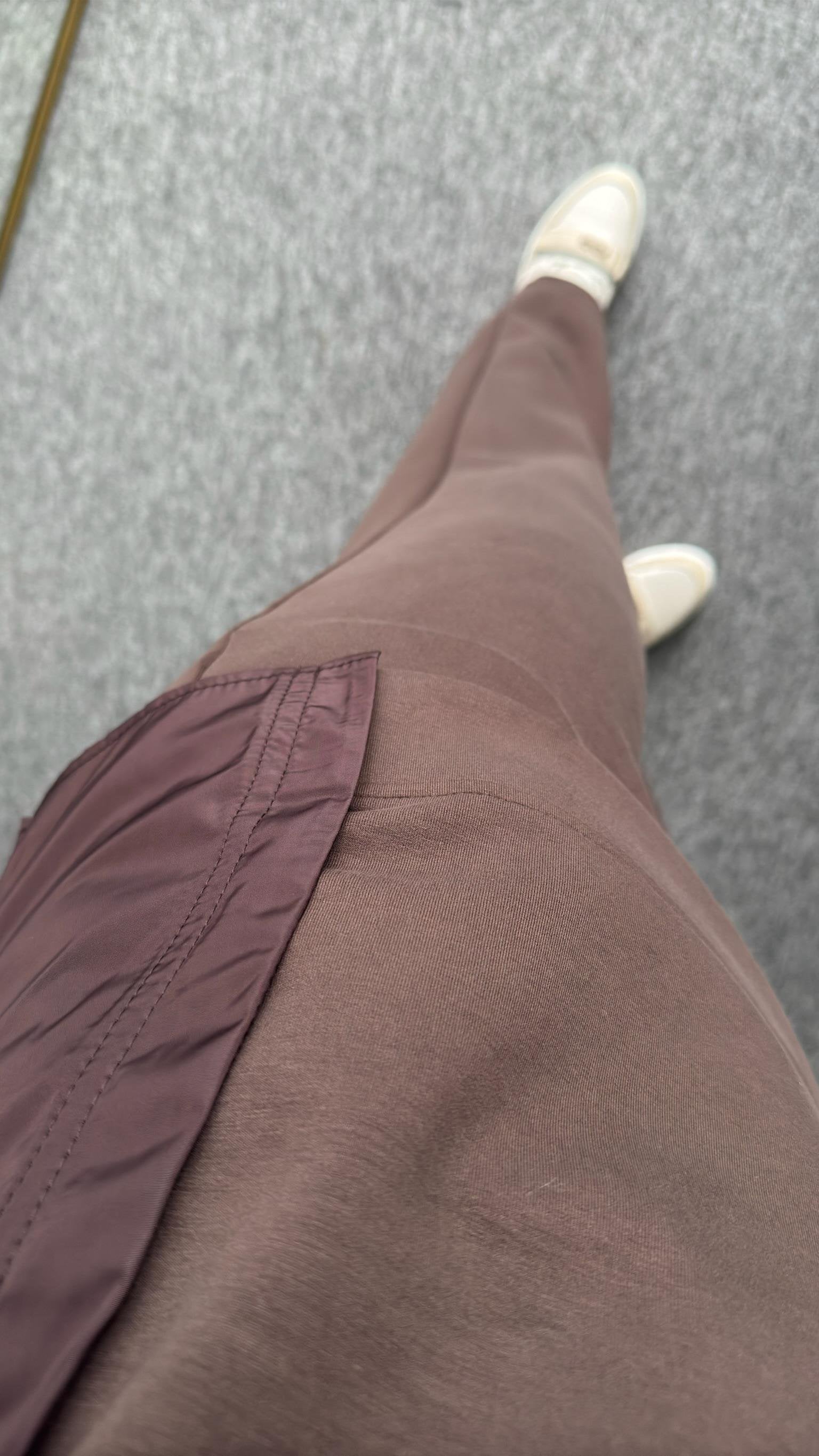 Brown Soleda Parachute Detailed Modal Suit
