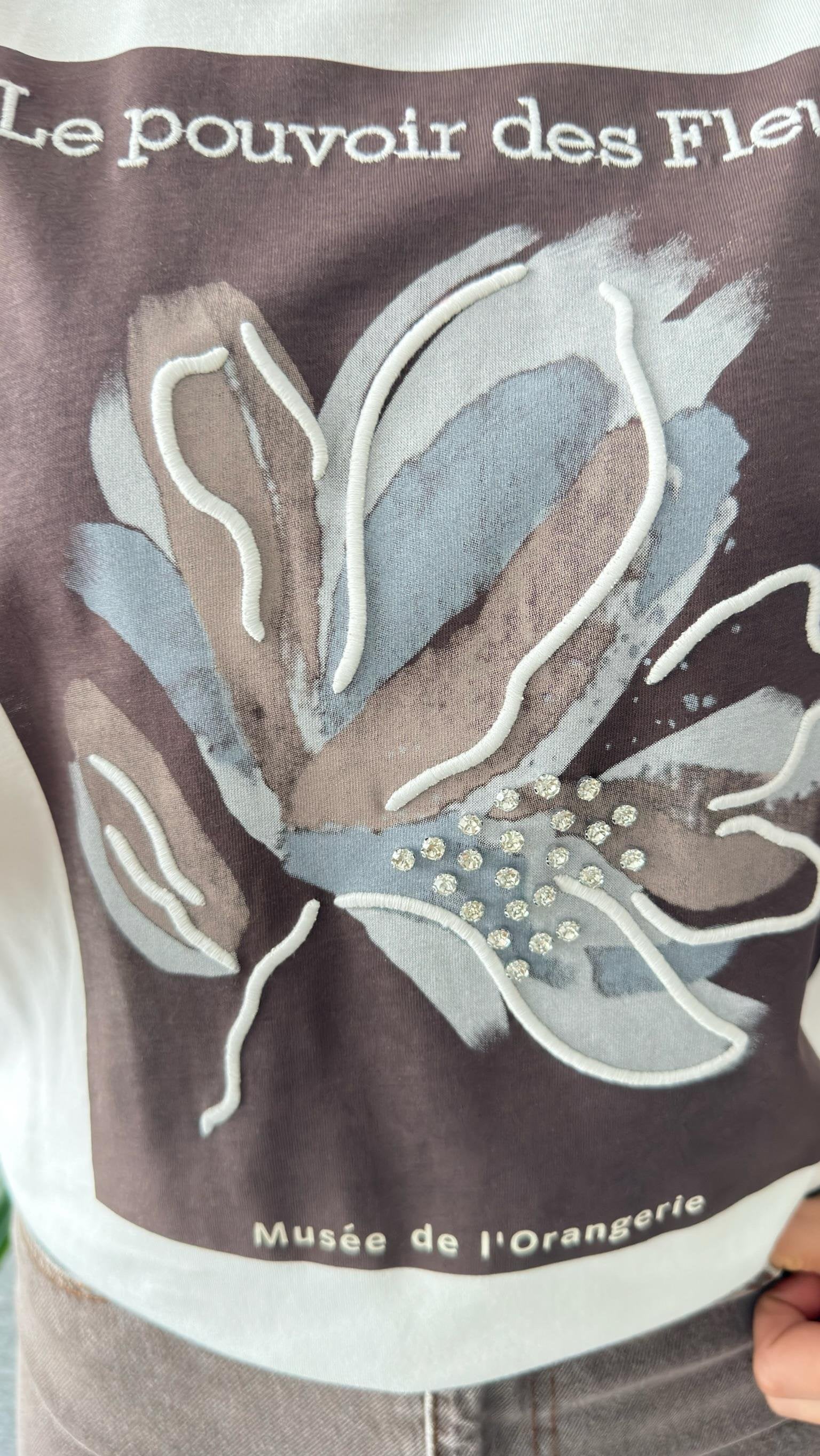 Stoned and Flower Printed T-shirt