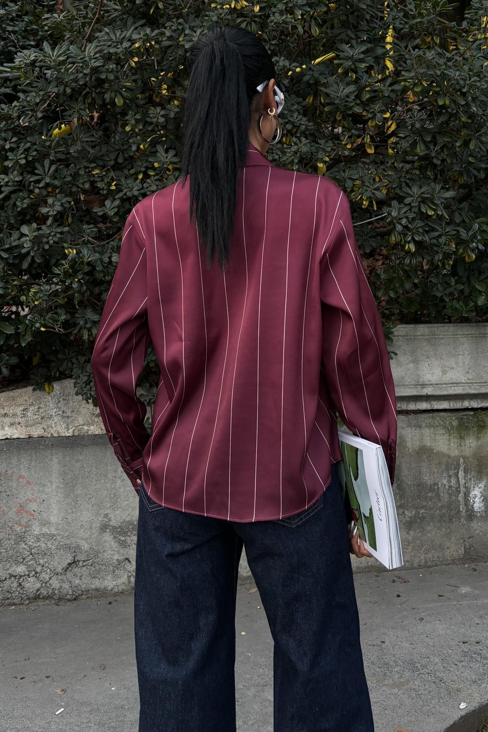 Chanel Satin Premium Striped Shirt