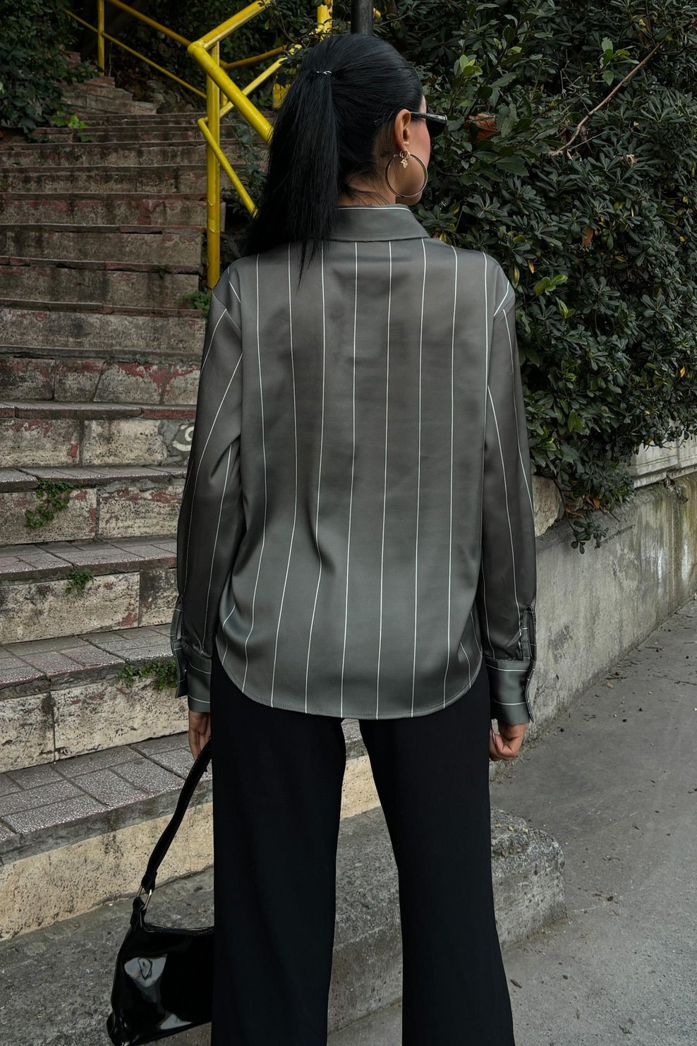 Chanel Satin Premium Striped Shirt