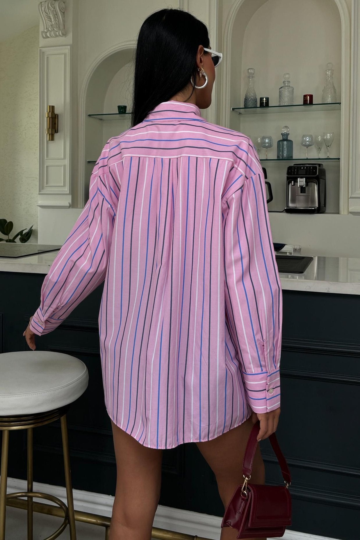 Striped Pink Poplin Shirt