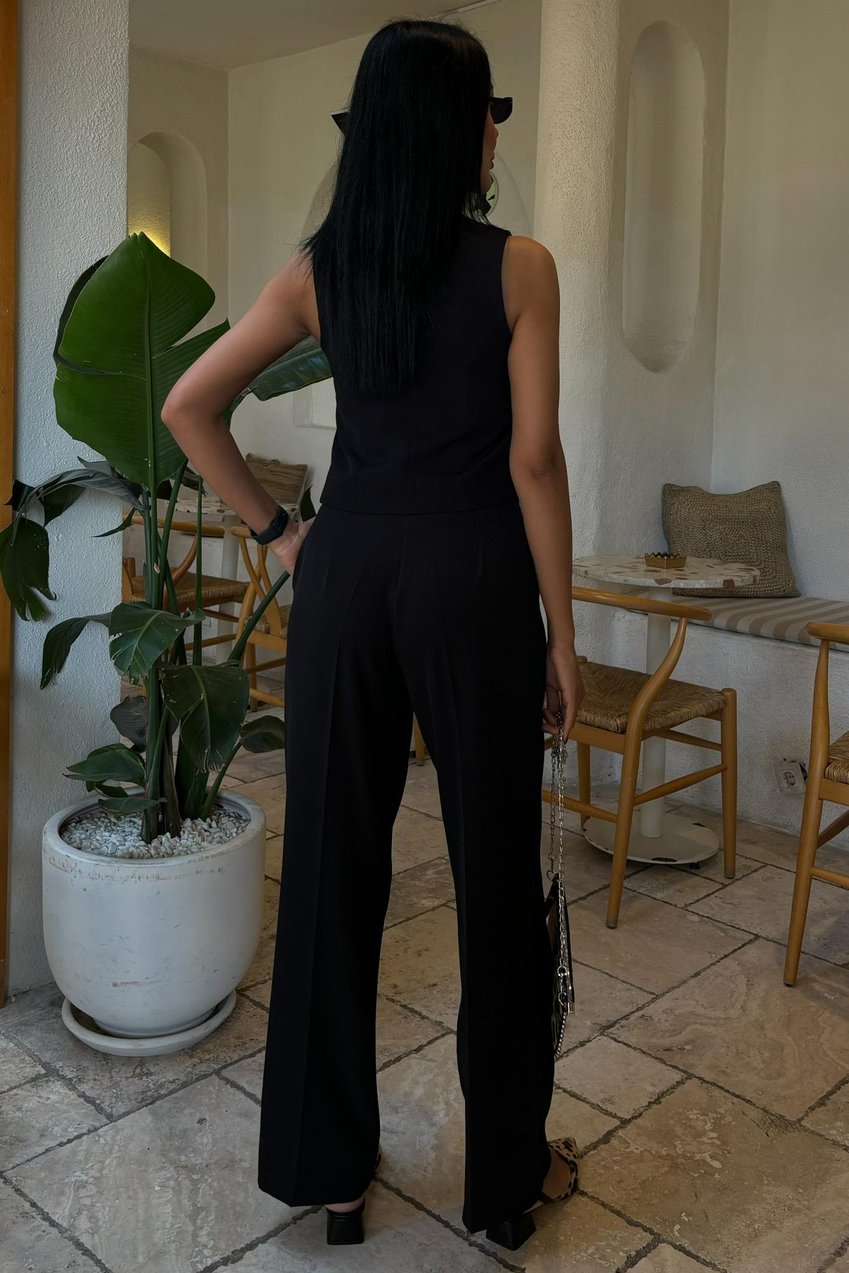 Cyrus Vest and Trouser Set Black