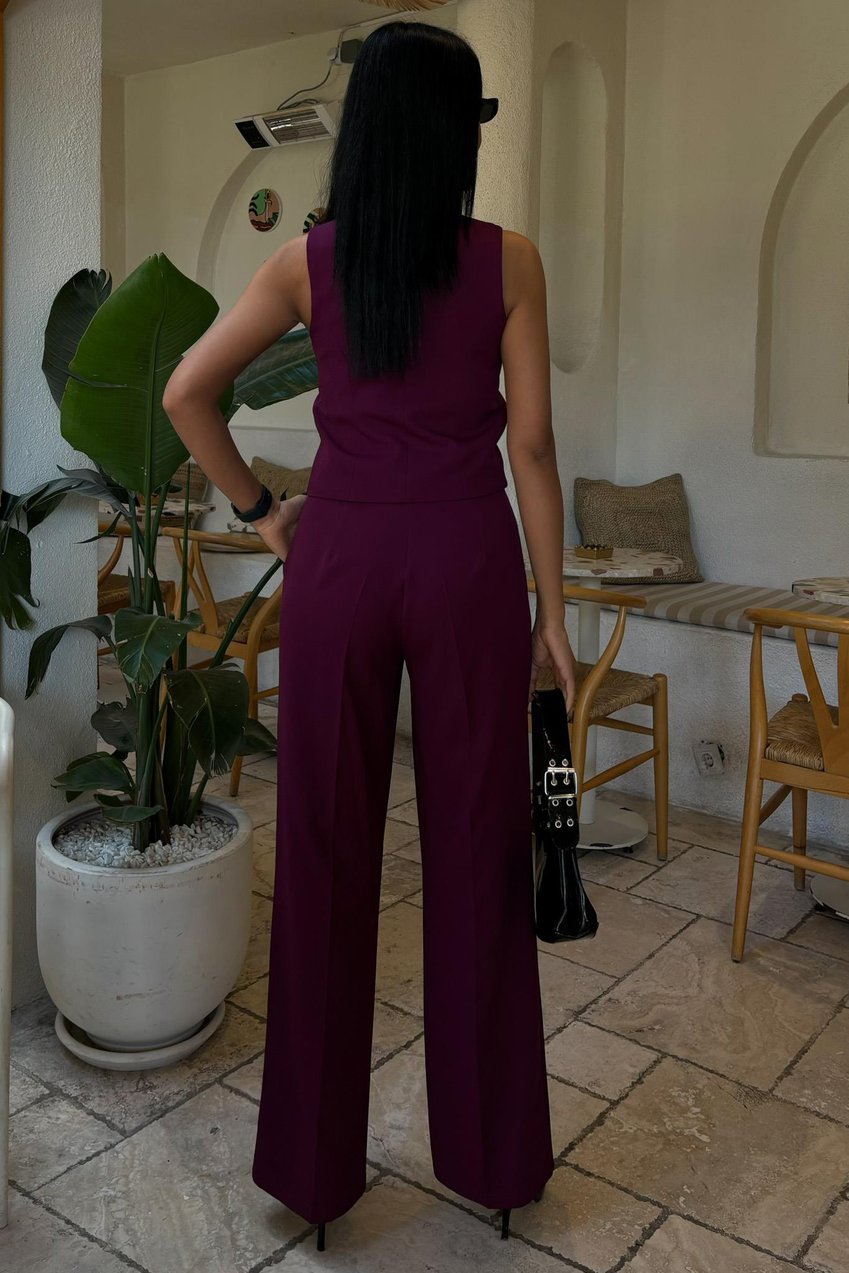 Cyrus Vest and Trouser Set purple