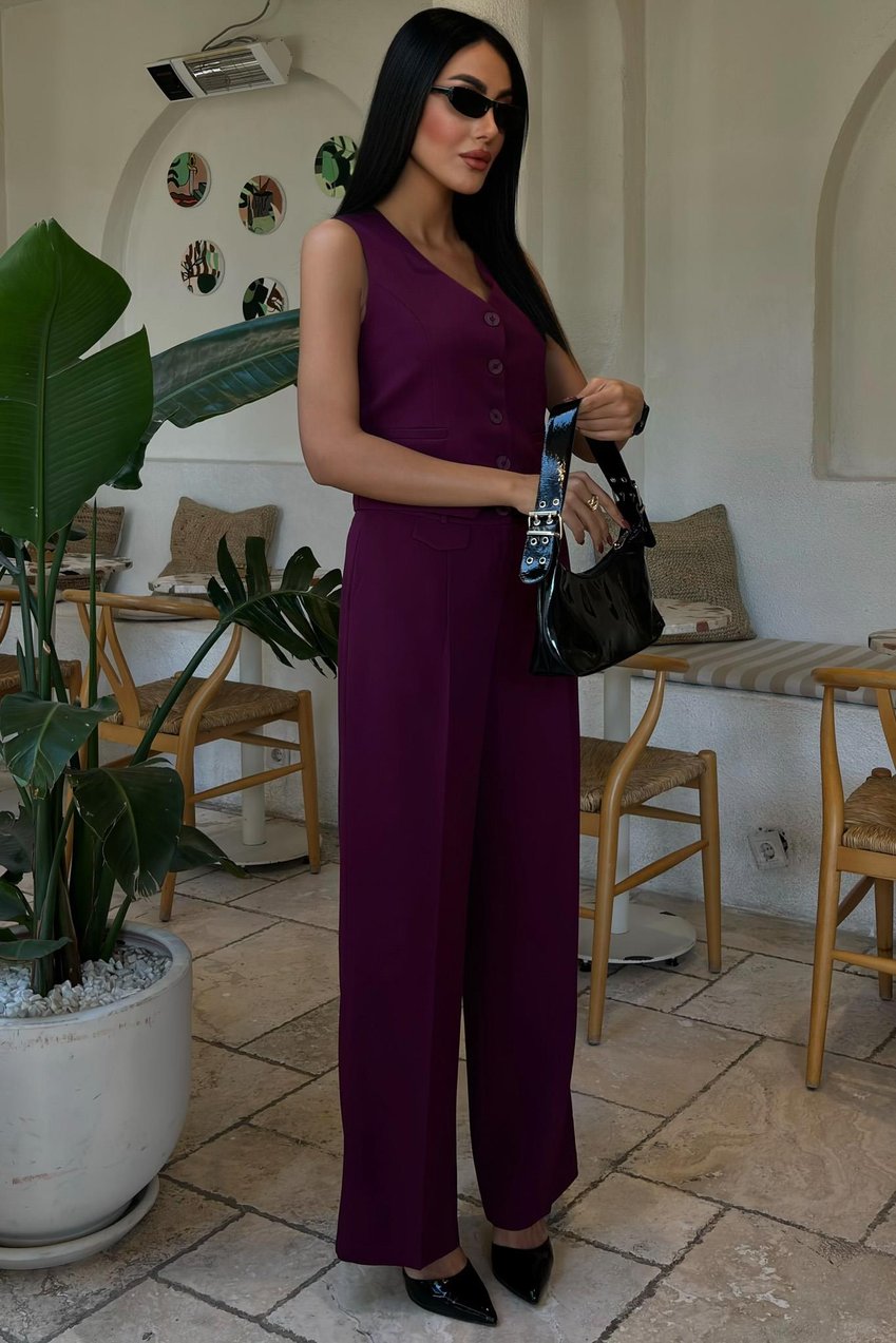 Cyrus Vest and Trouser Set purple