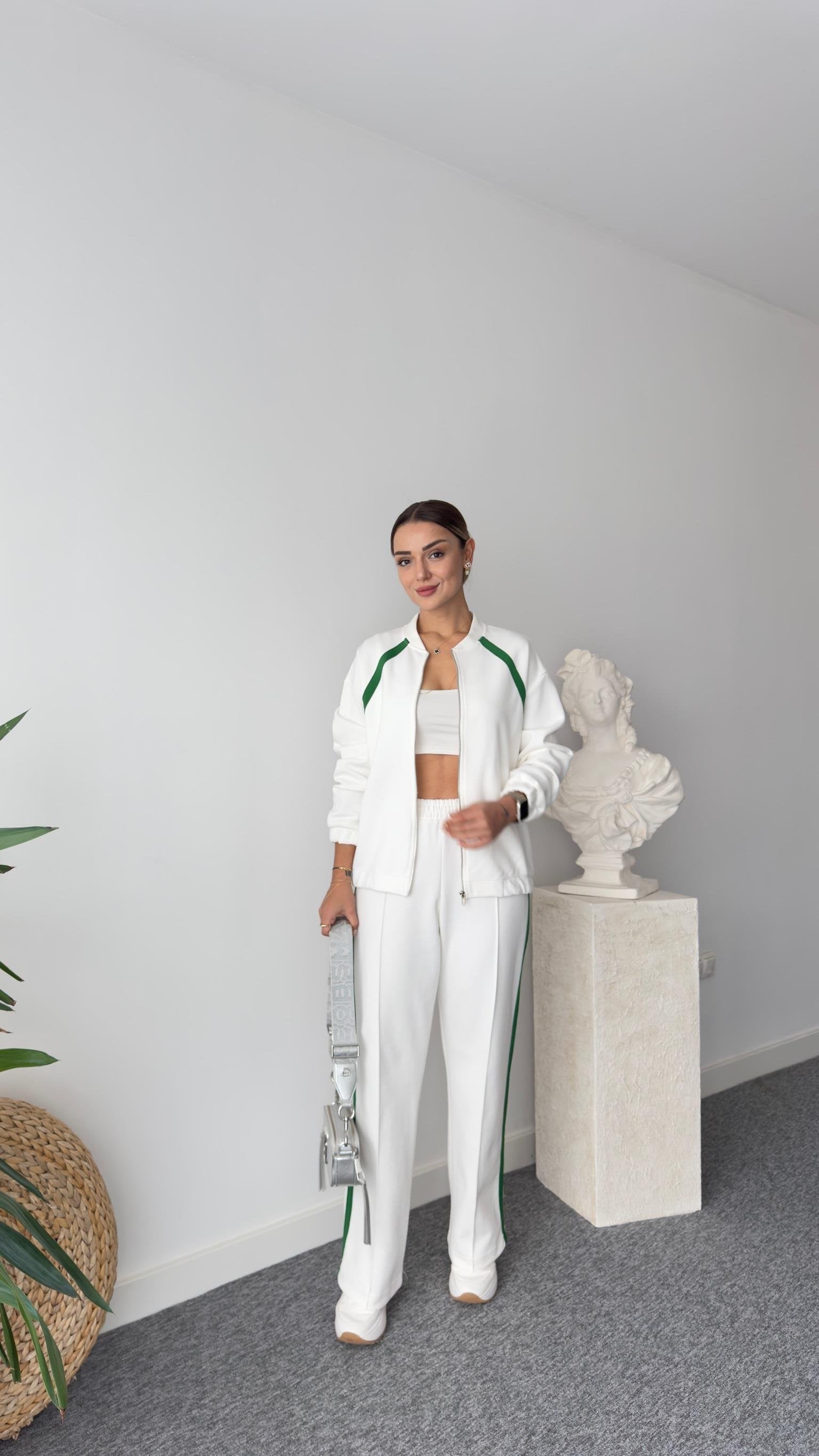 Green Color Transitional Oys Pique Set