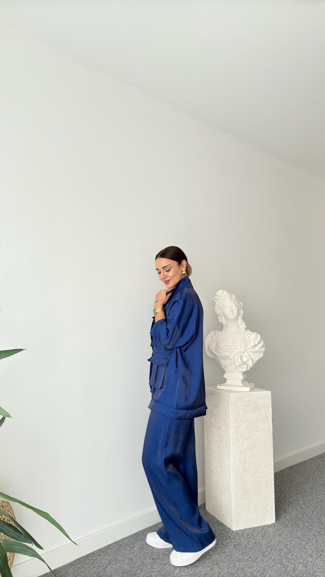 Blue Vuaye Pocket Detailed Suit