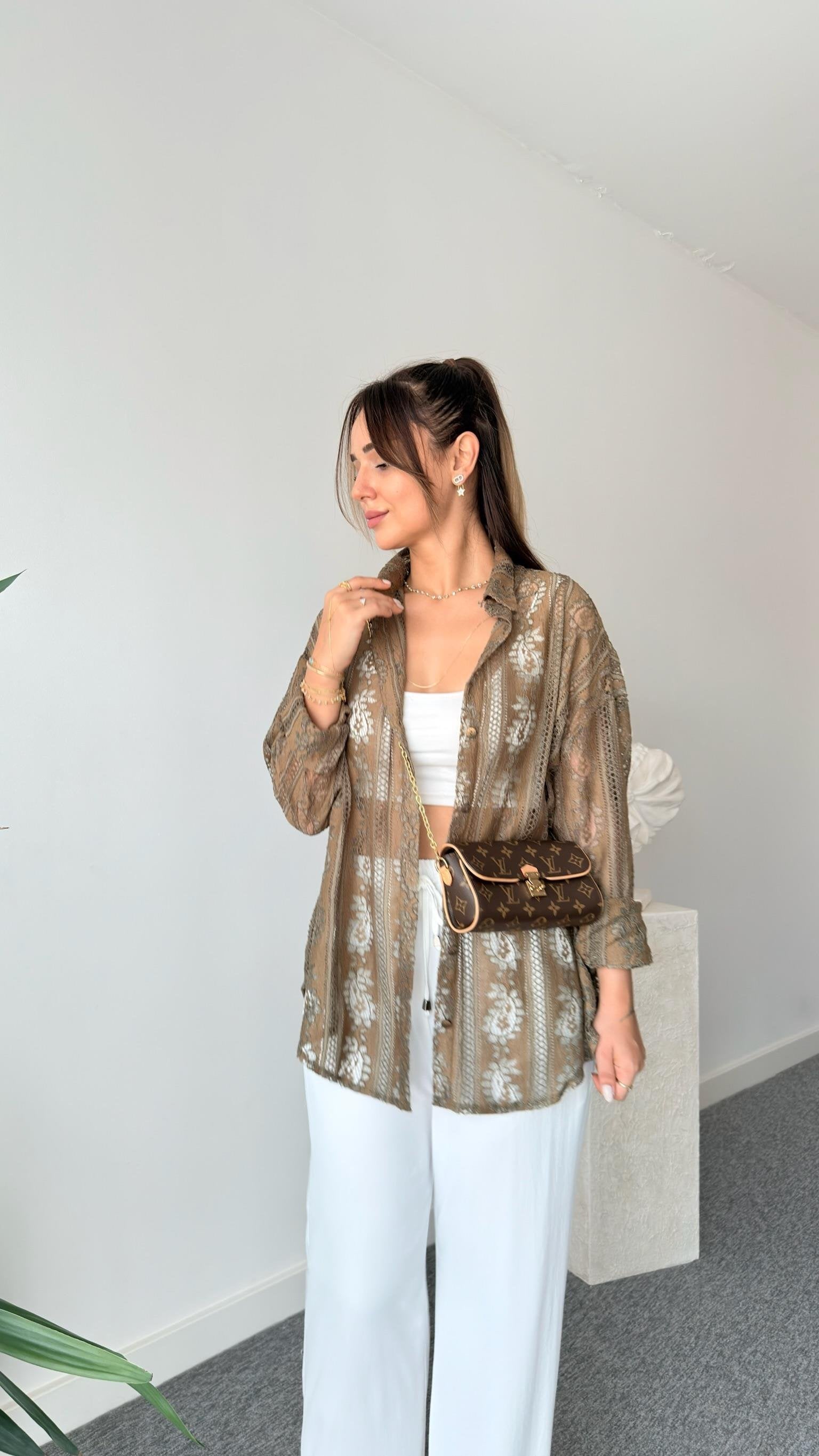 Ruzo Orj Brand Khaki Shirt